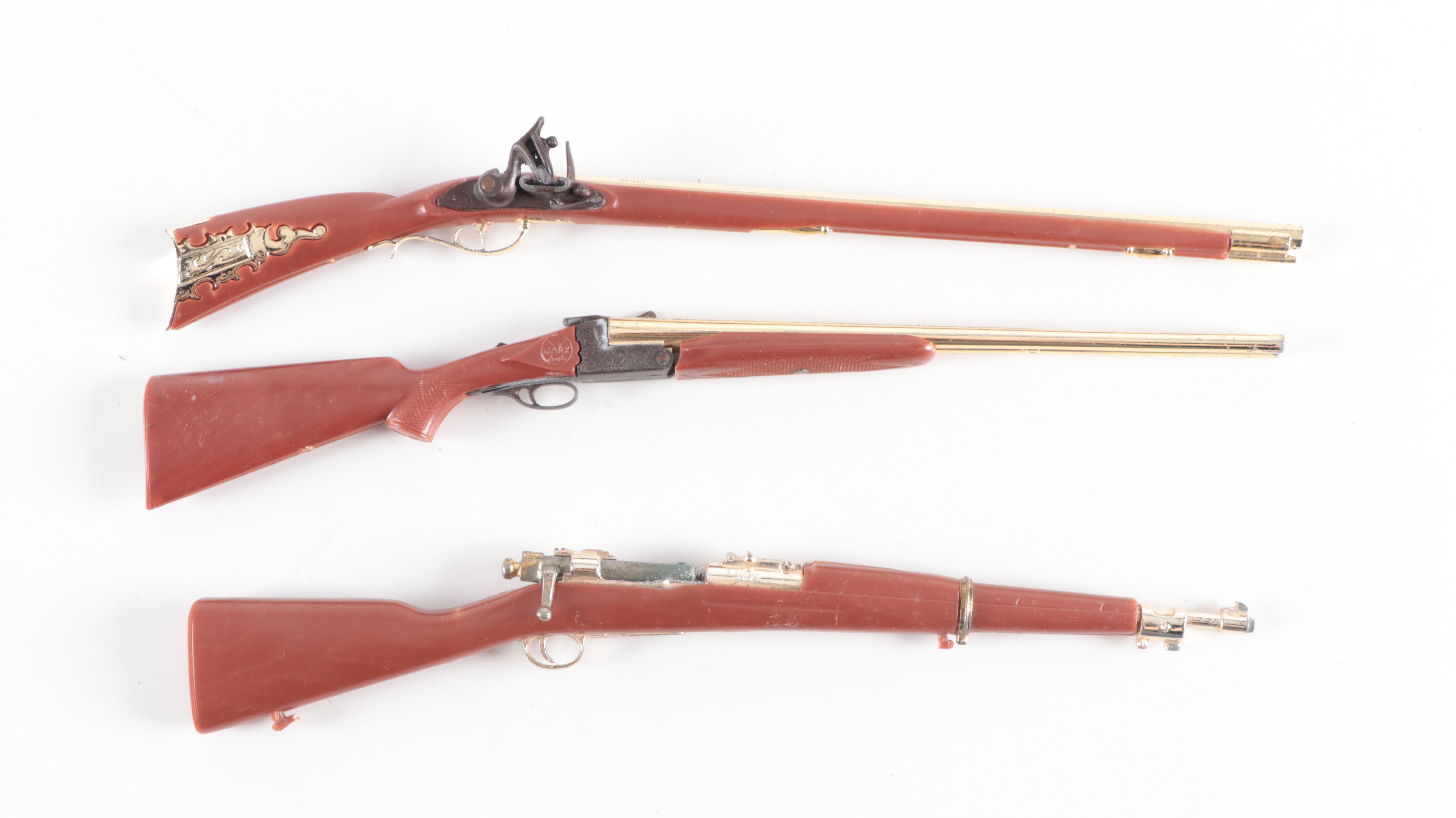 Marx Springfield Rifle and Other Miniature Model Toy Firearms