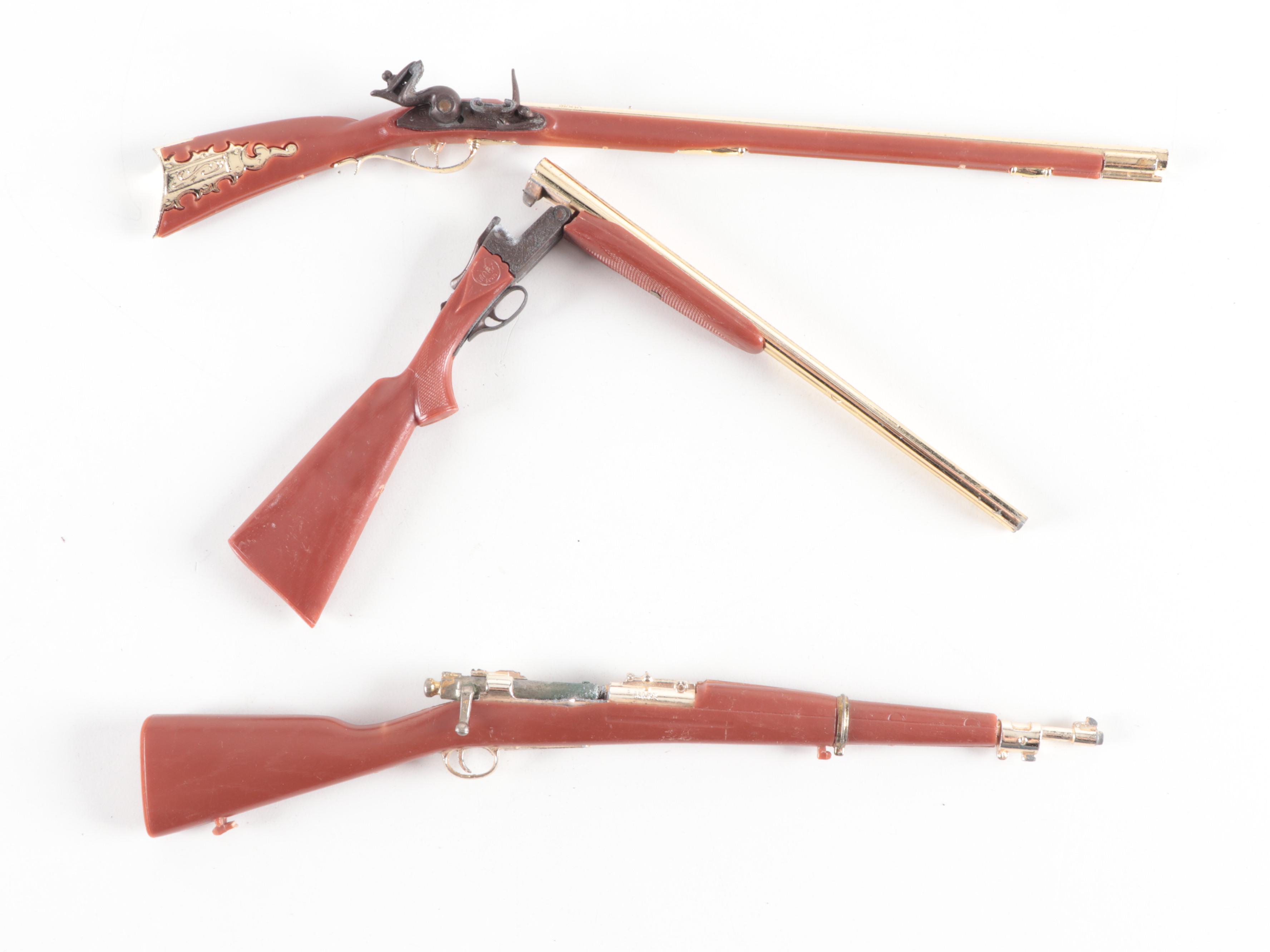 Marx Springfield Rifle and Other Miniature Model Toy Firearms