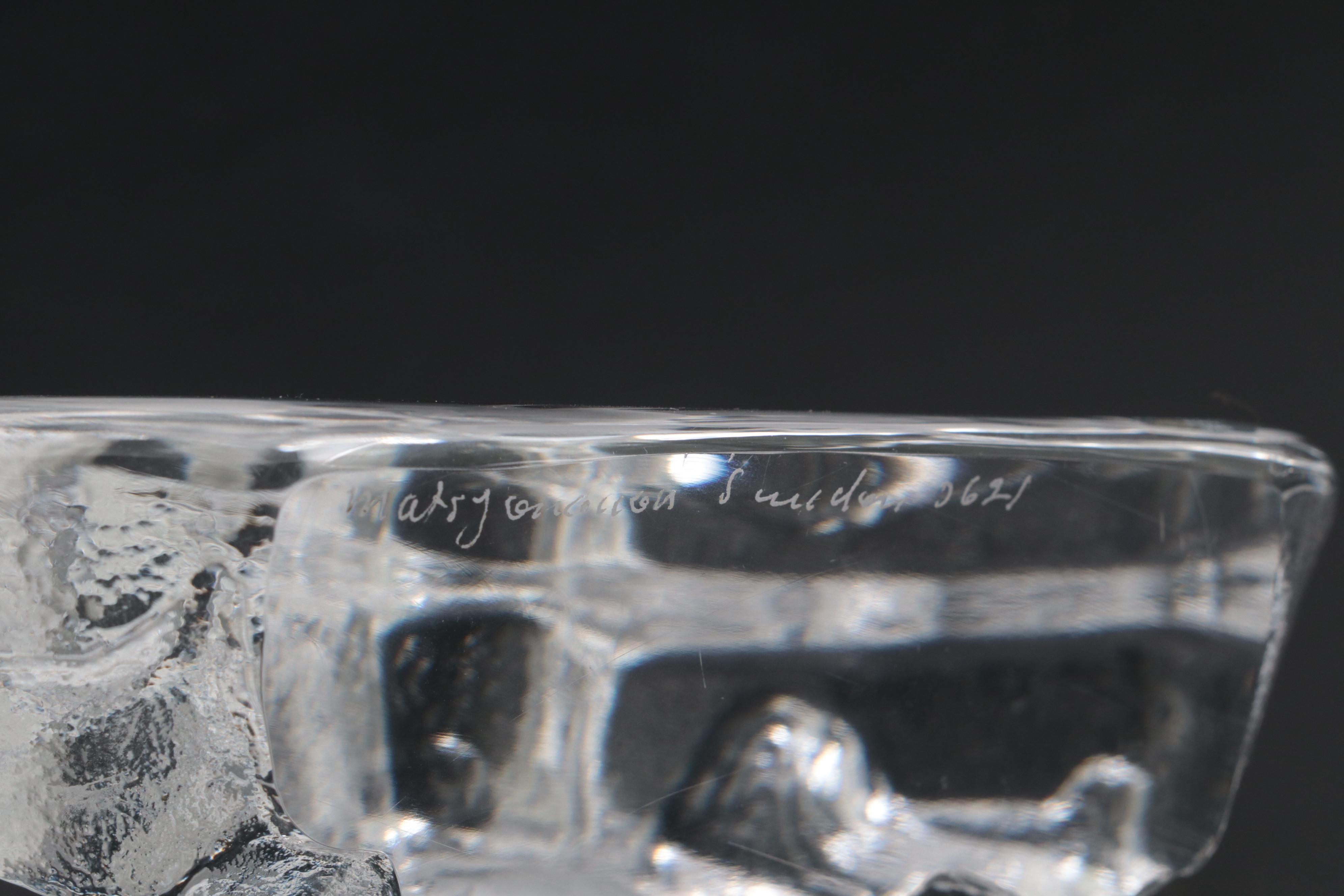 Mats Jonasson Crystal Fish and Waterford Crystal "Bird" Paperweights