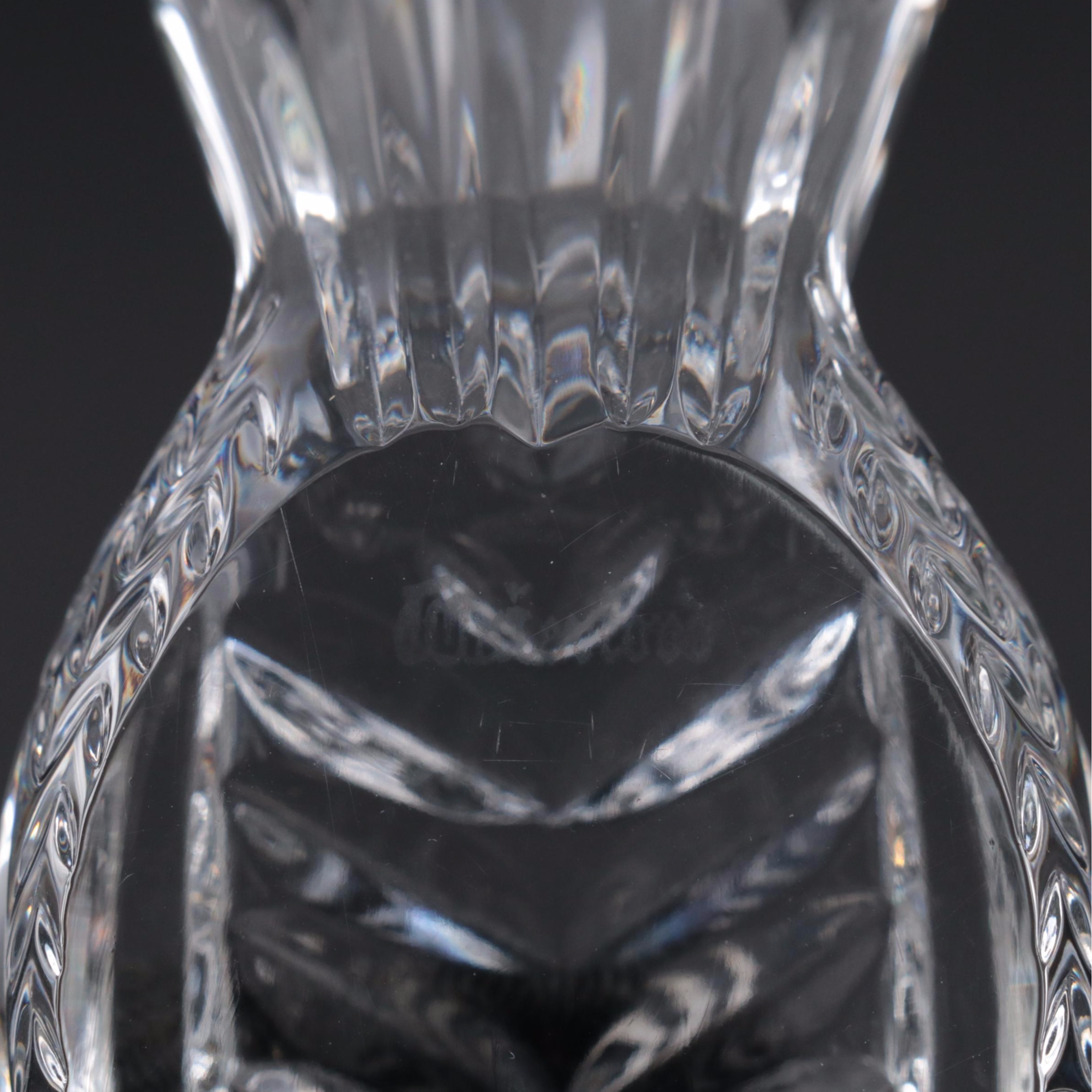 Mats Jonasson Crystal Fish and Waterford Crystal "Bird" Paperweights