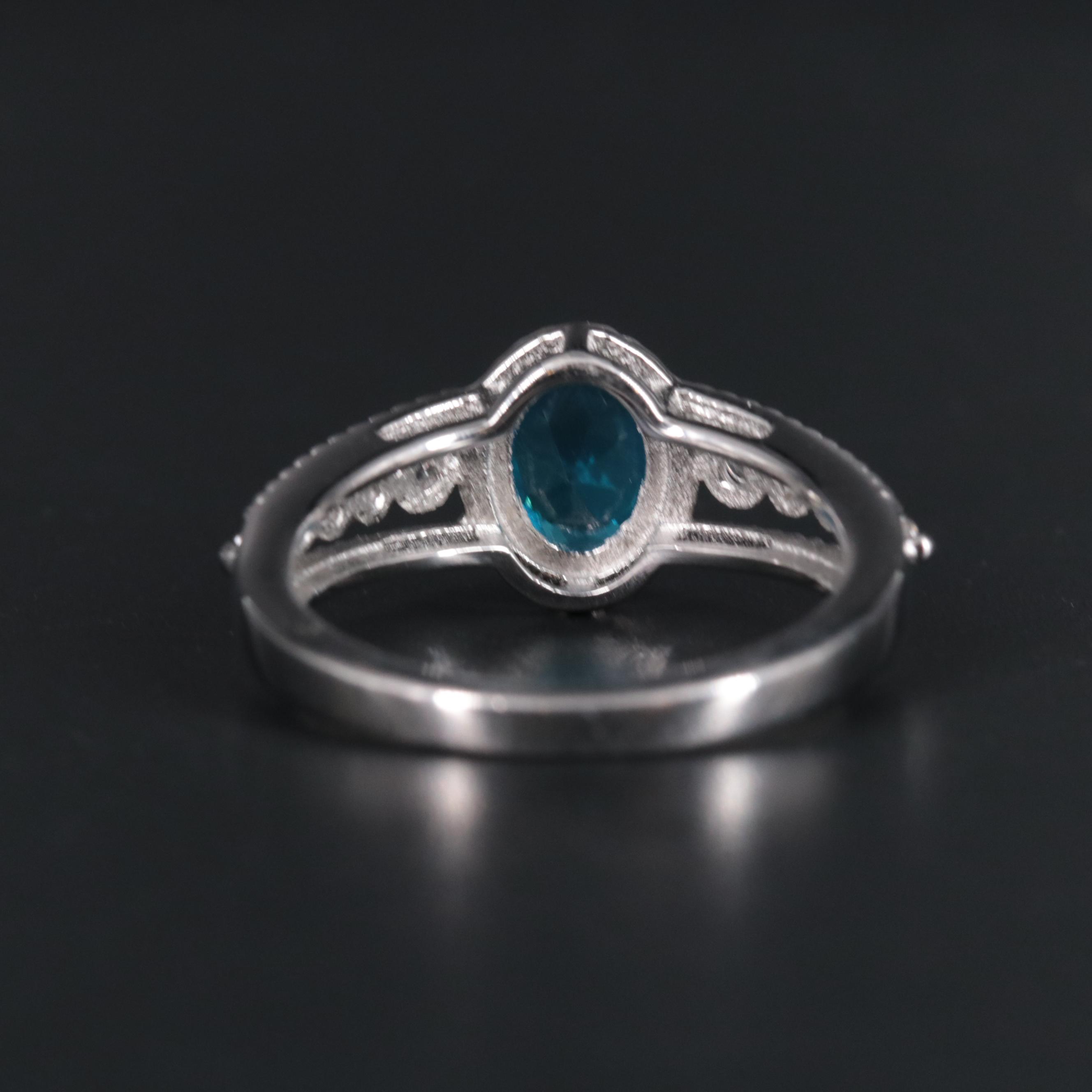 Sterling Silver Sapphire Ring