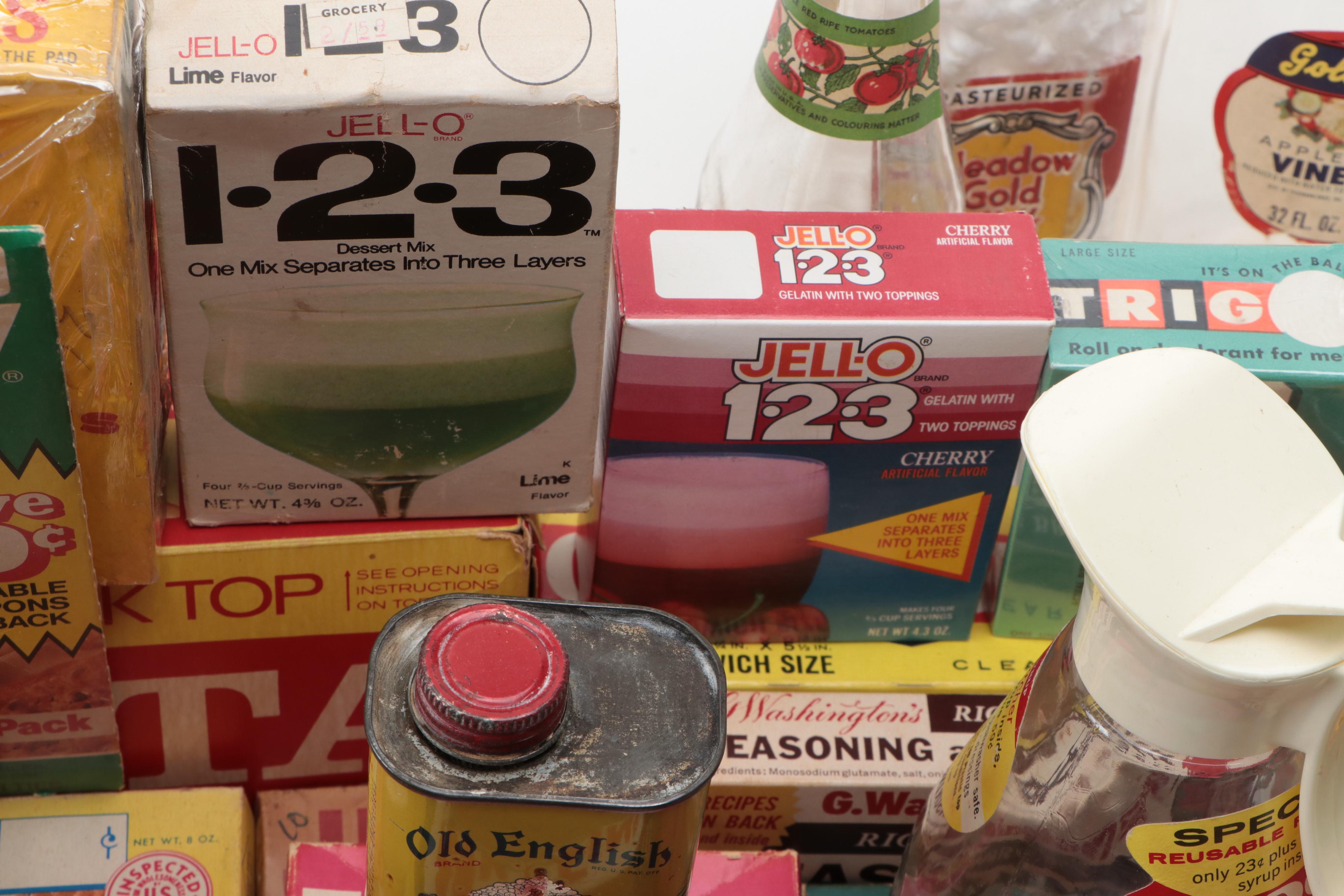Swanson, Kool-Aid, Jello, Folger's and More Bottles, Tins and Boxes