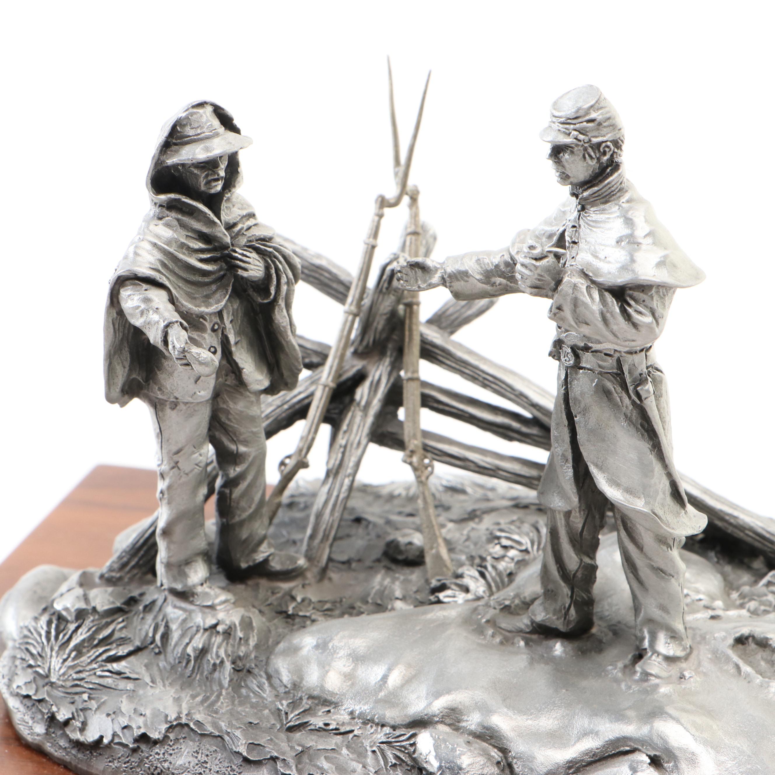 Francis J. Barnum for Chilmark Christmas Civil War Pewter Sculptures