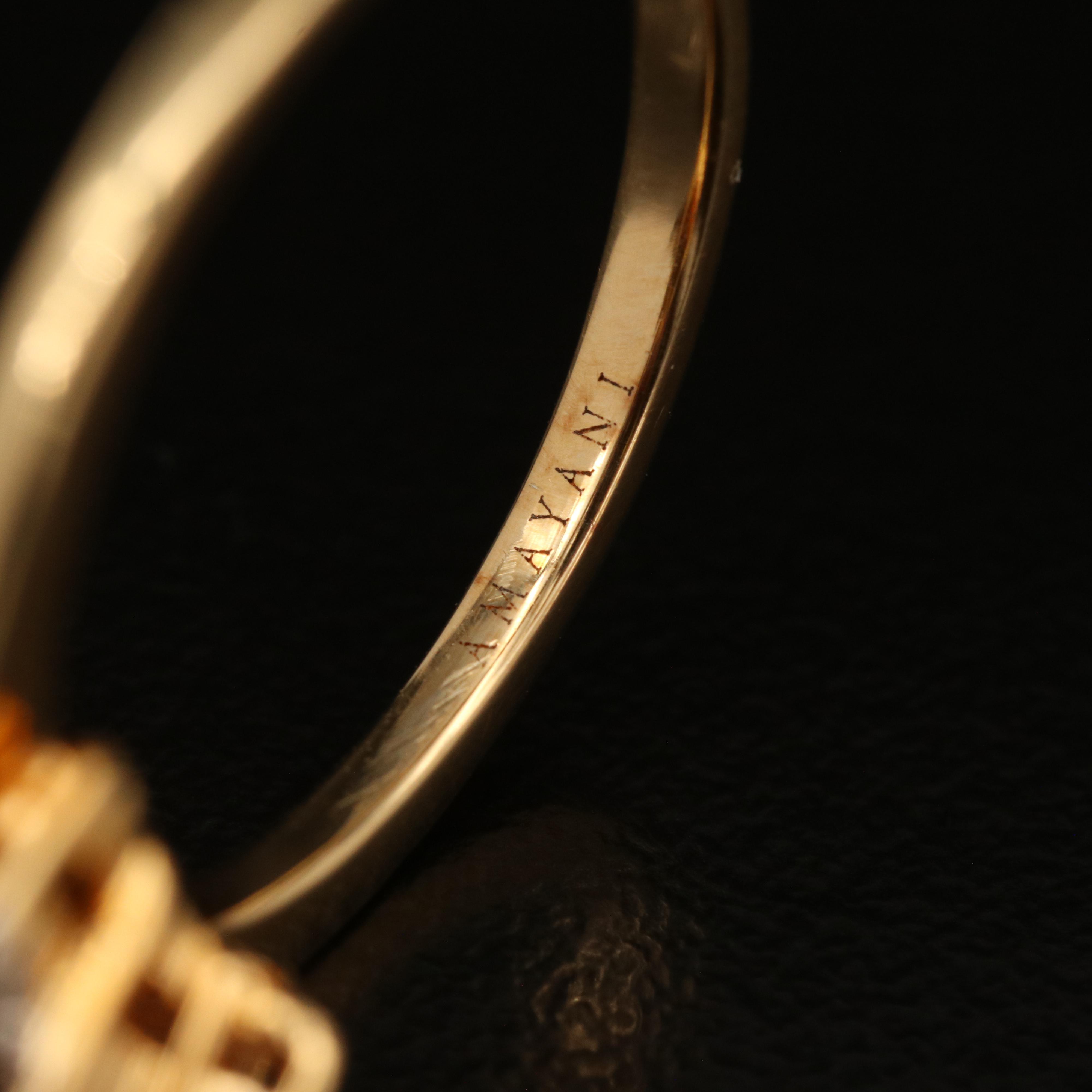 Amayani 18K Spessartine and Diamond Ring