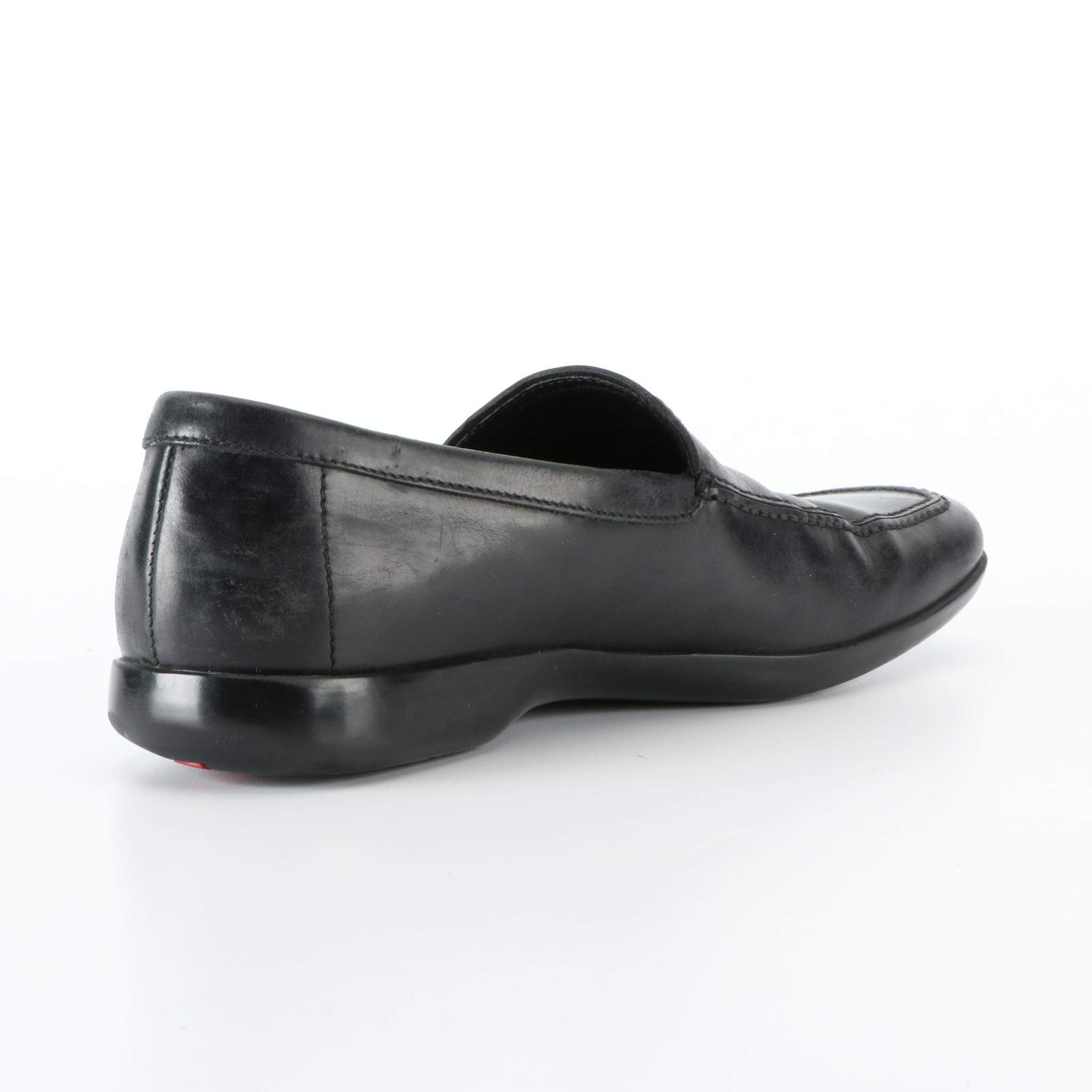 Men's Prada Sport Loafers in Black Leather