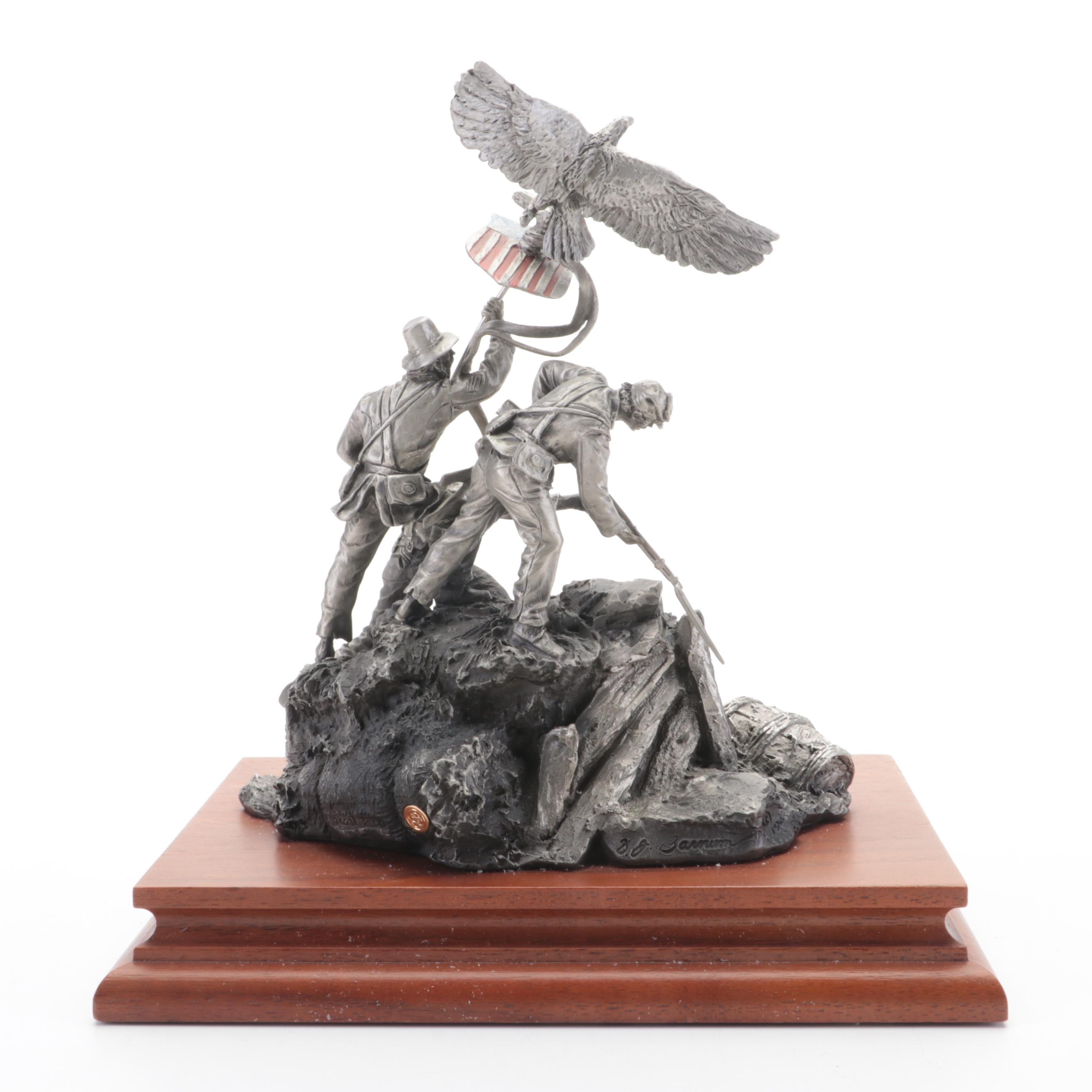 Francis J. Barnum for Chilmark "Old Abe" Pewter Sculpture 1994