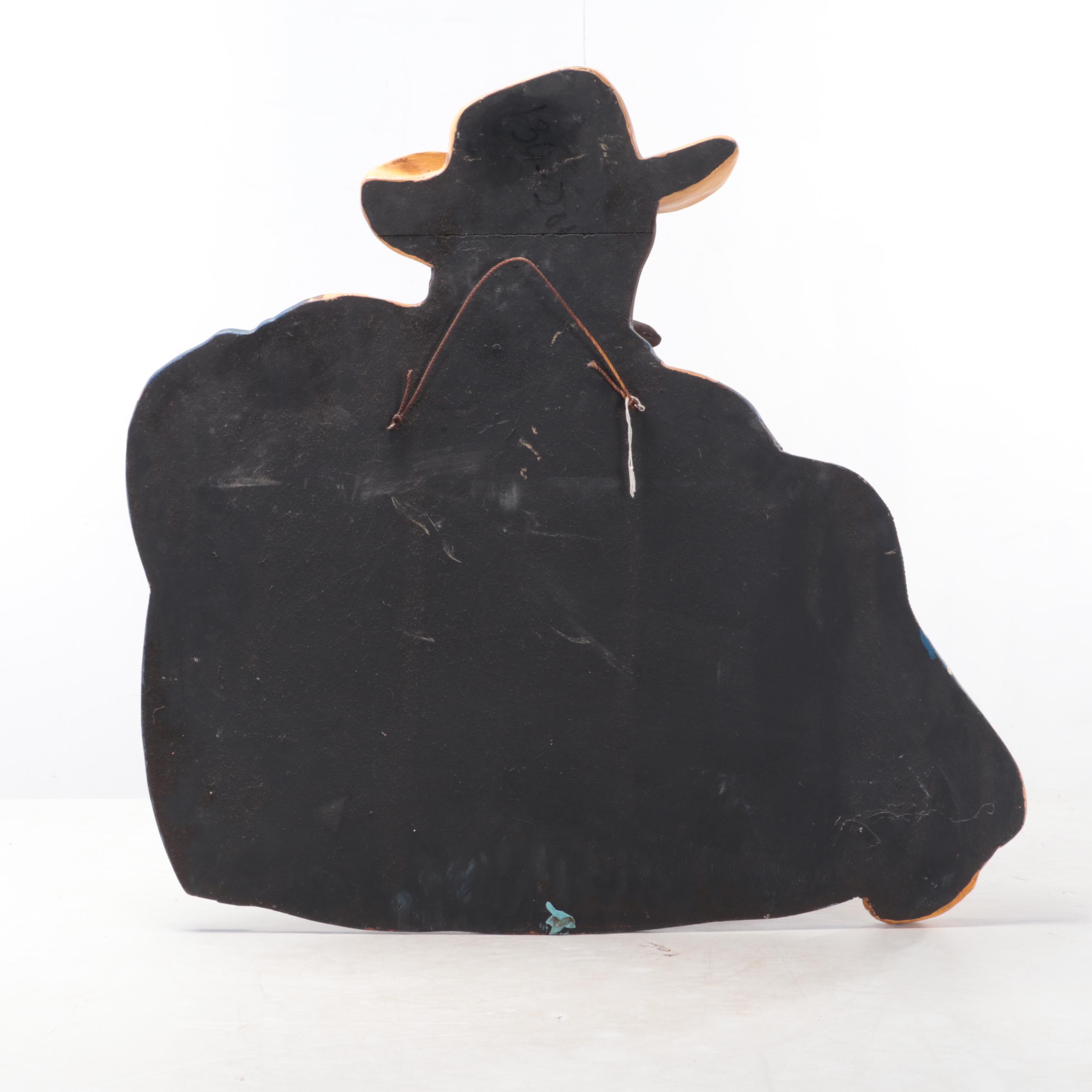 Cold Beer Cowboy with Beer Keg Chalkboard Wall Sign