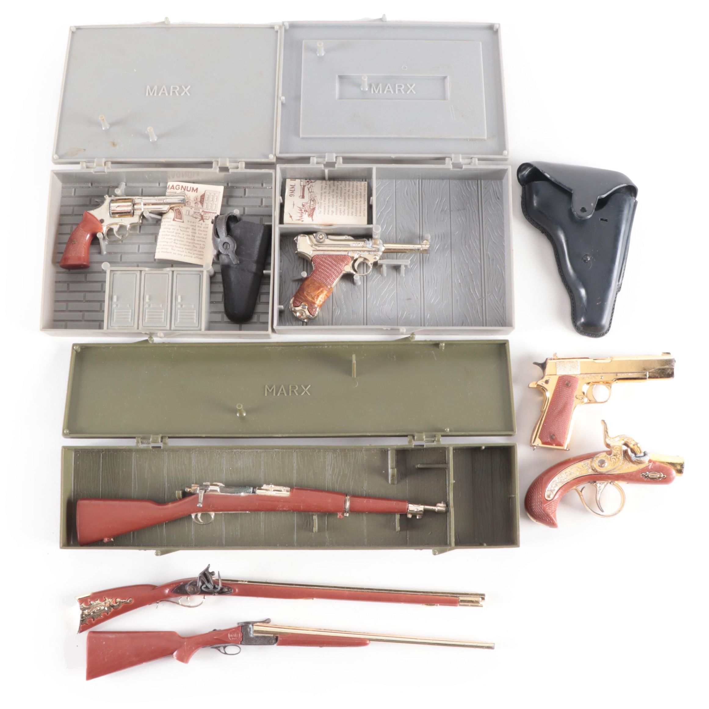 Marx Springfield Rifle and Other Miniature Model Toy Firearms