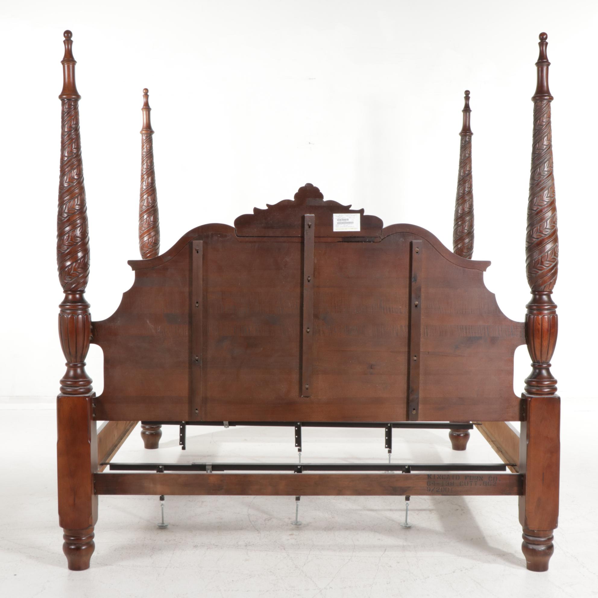 Kincaid Furniture "Kings Road Collection" Cherry King Size Four-Post Bed