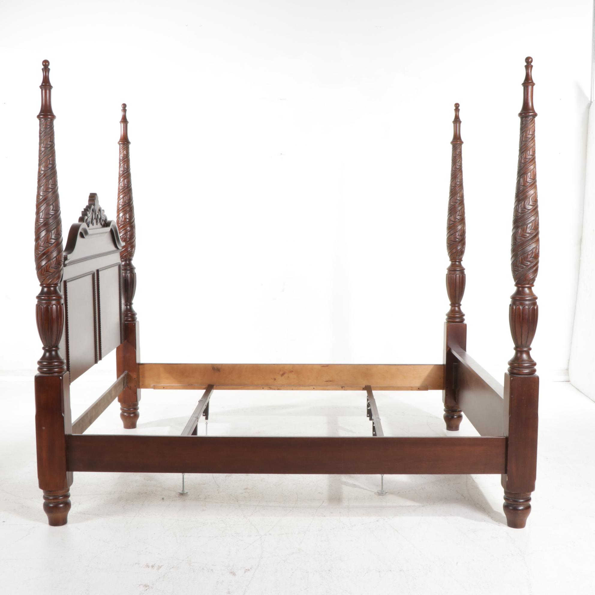 Kincaid Furniture "Kings Road Collection" Cherry King Size Four-Post Bed