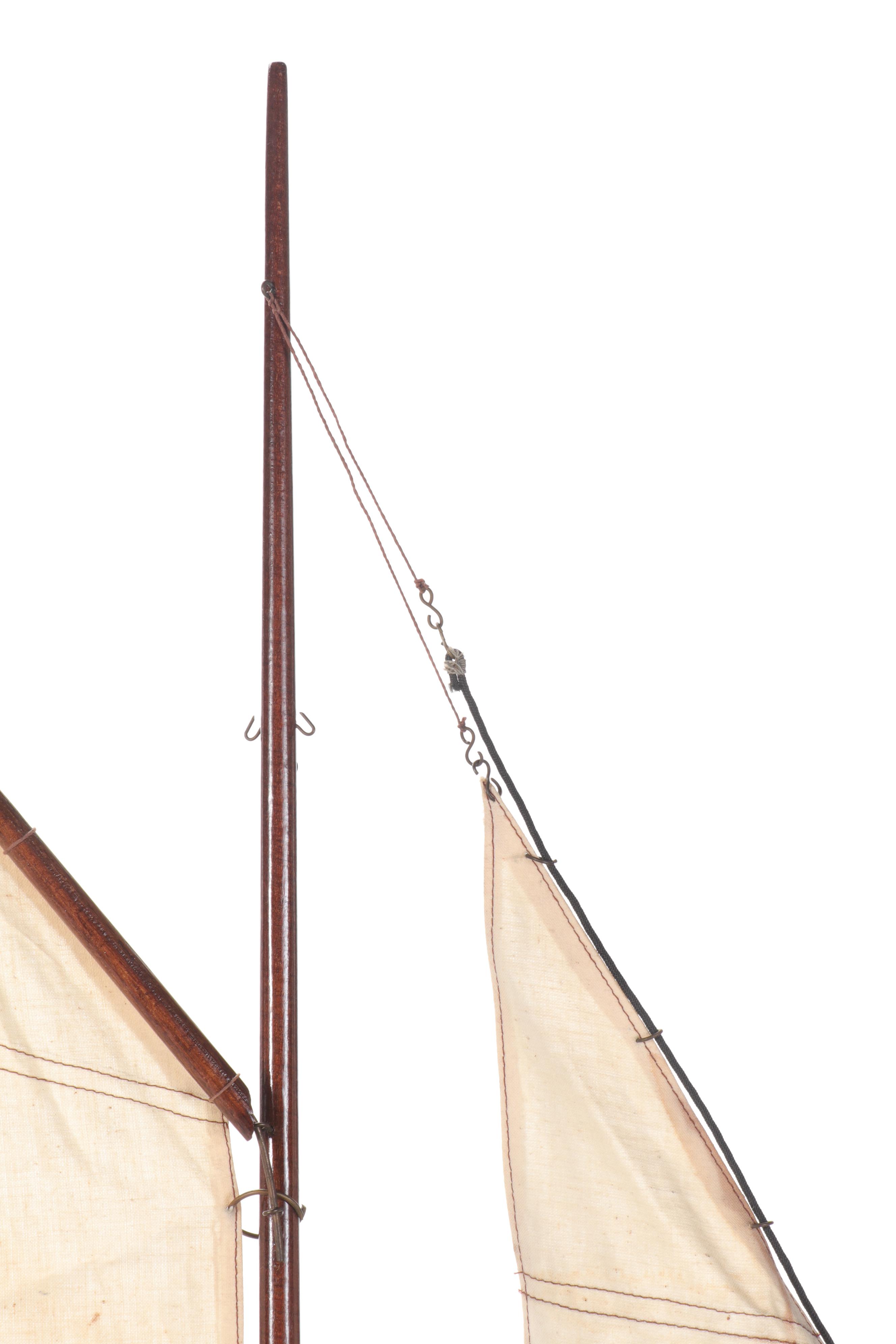 Handcrafted Wooden Model Sailboat