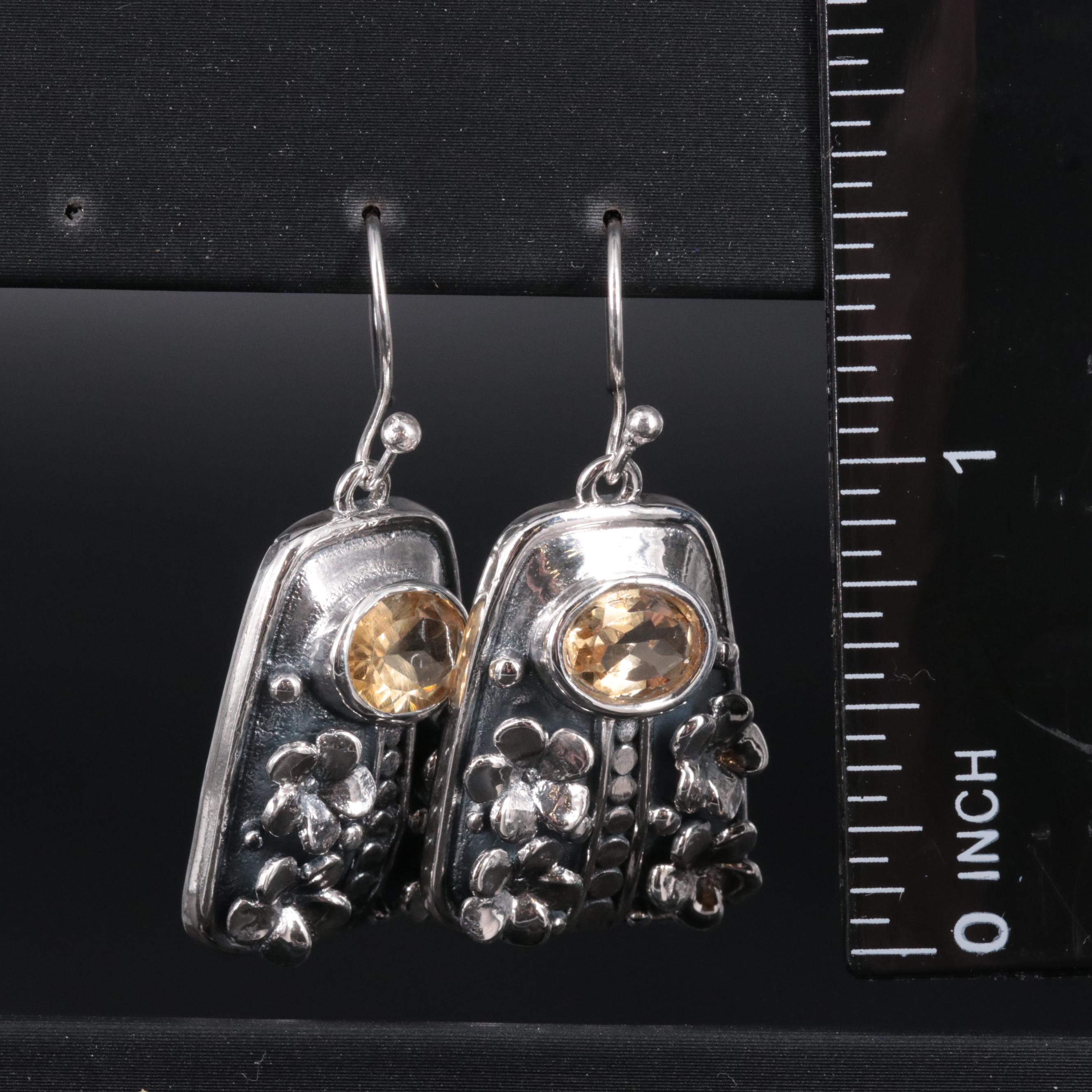 Sterling Silver Gemstone Earrings