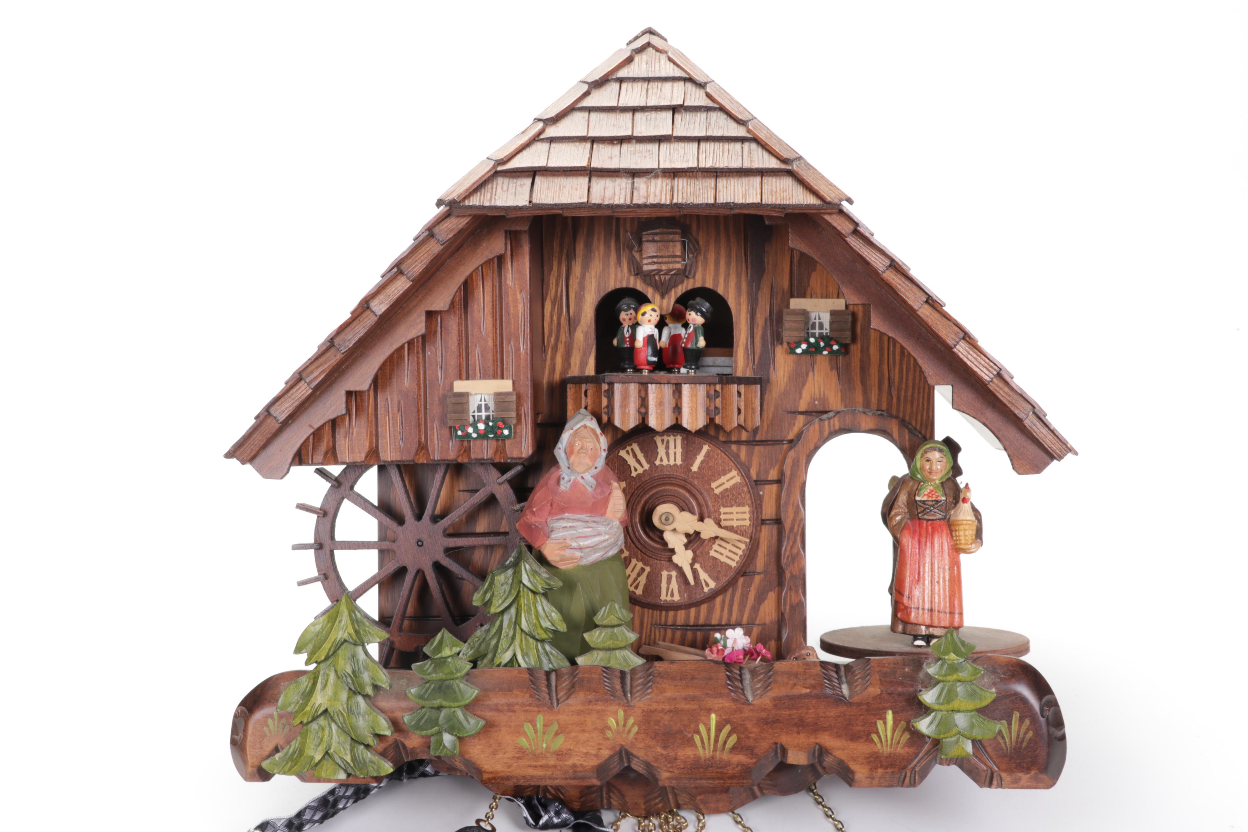 German Regula Chalet Style Cuckoo Clock, 20th Century