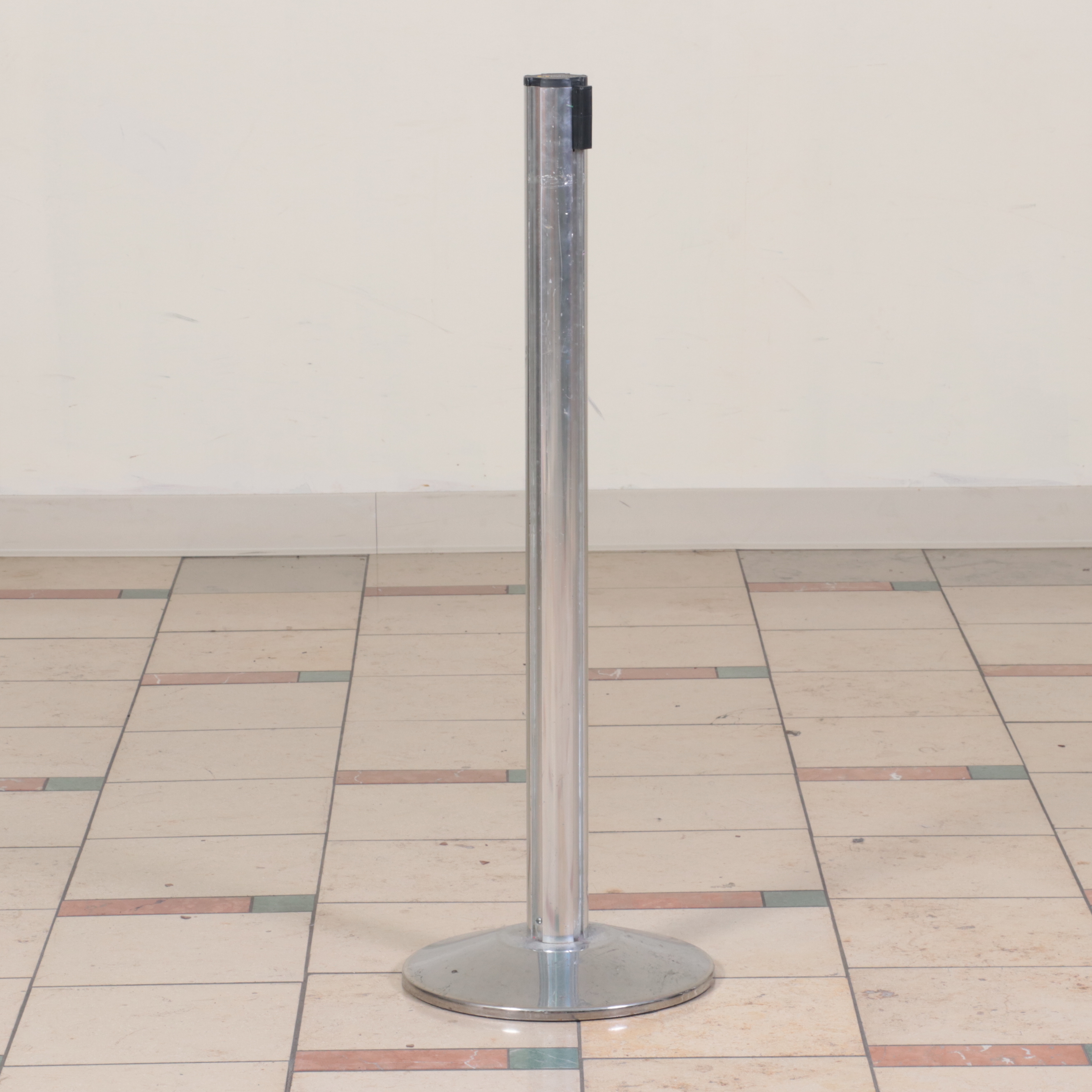 Beltrac Retractable Belt Stanchions with Green and Black Belts