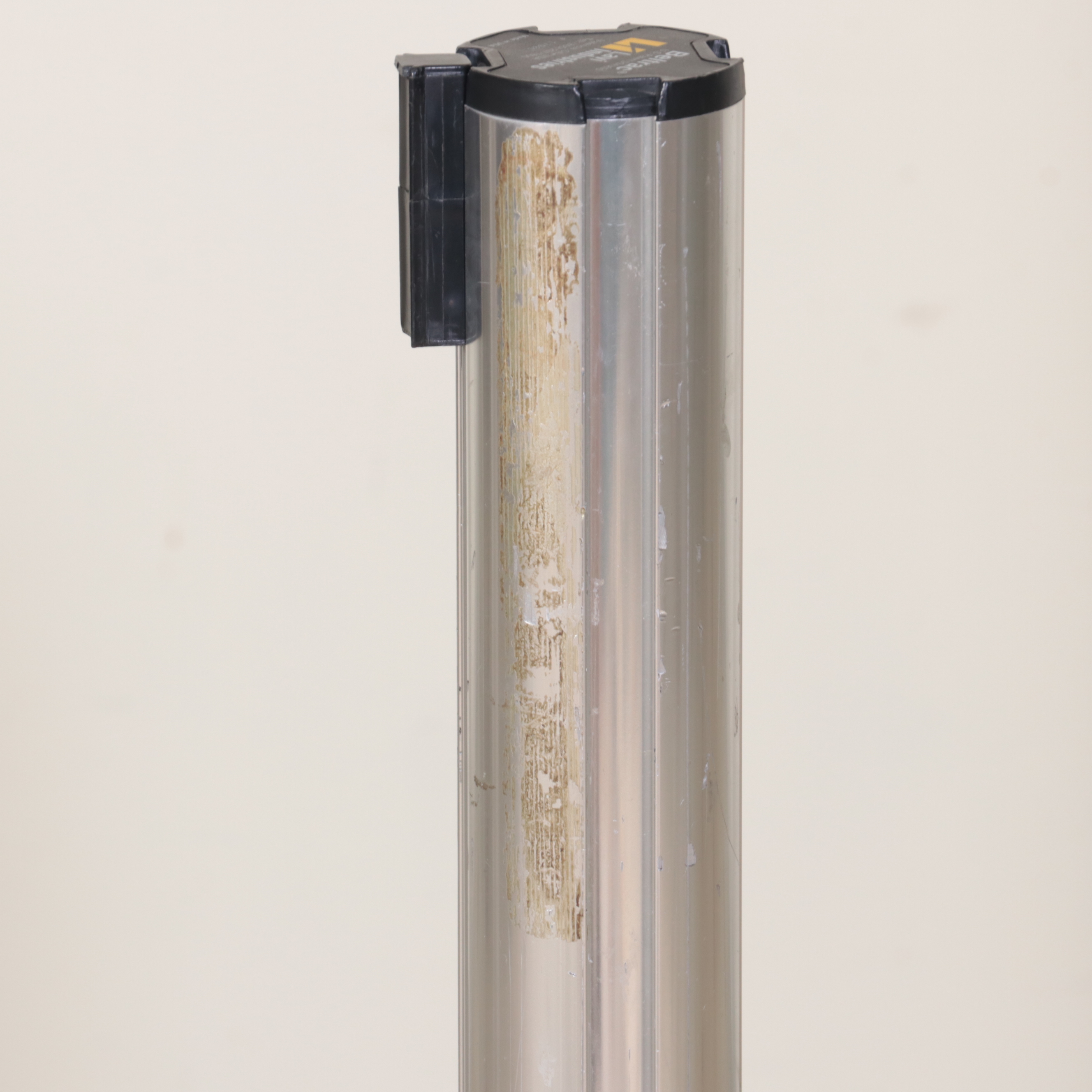 Beltrac Retractable Belt Stanchions with Green and Black Belts