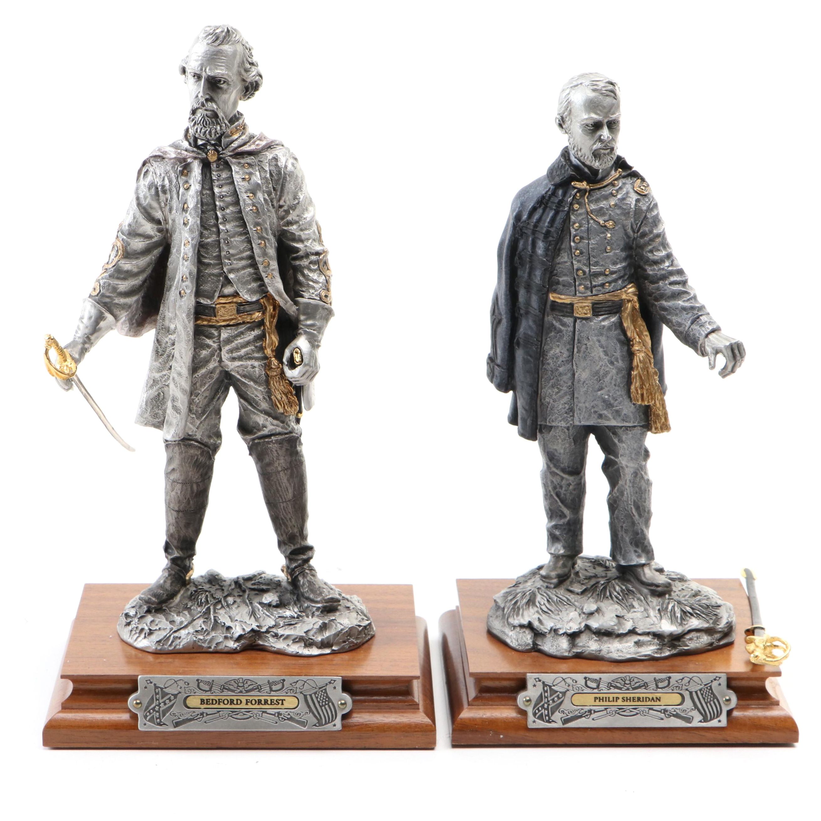 Francis J. Barnum for Chilmark "Philip Sheridan" and "Bedford Forrest" Sculpture