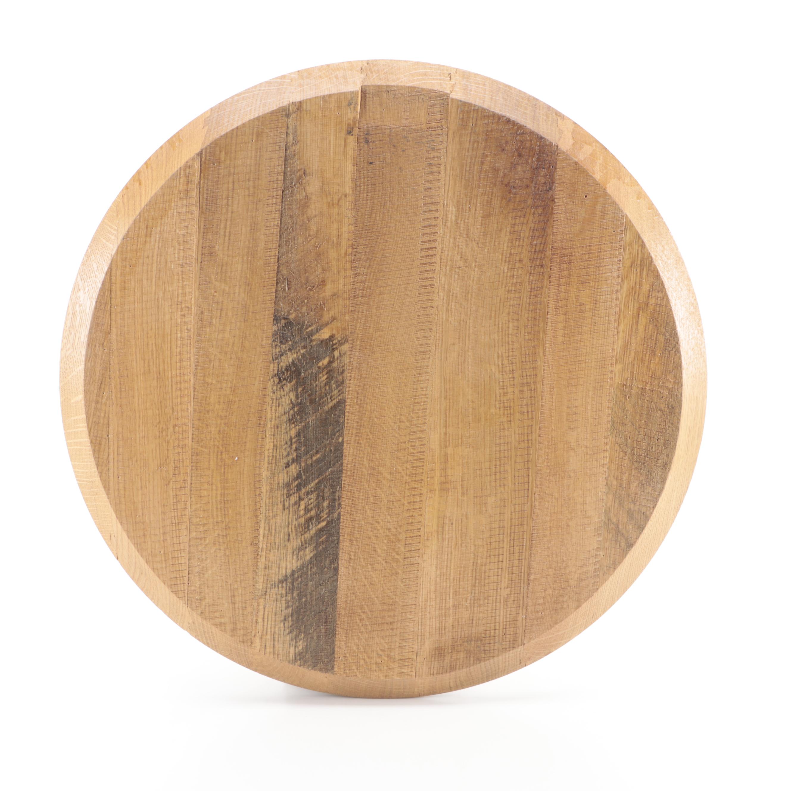 Buffalo Trace Distillery Whiskey Barrel Top Signed by Master Distiller, Others