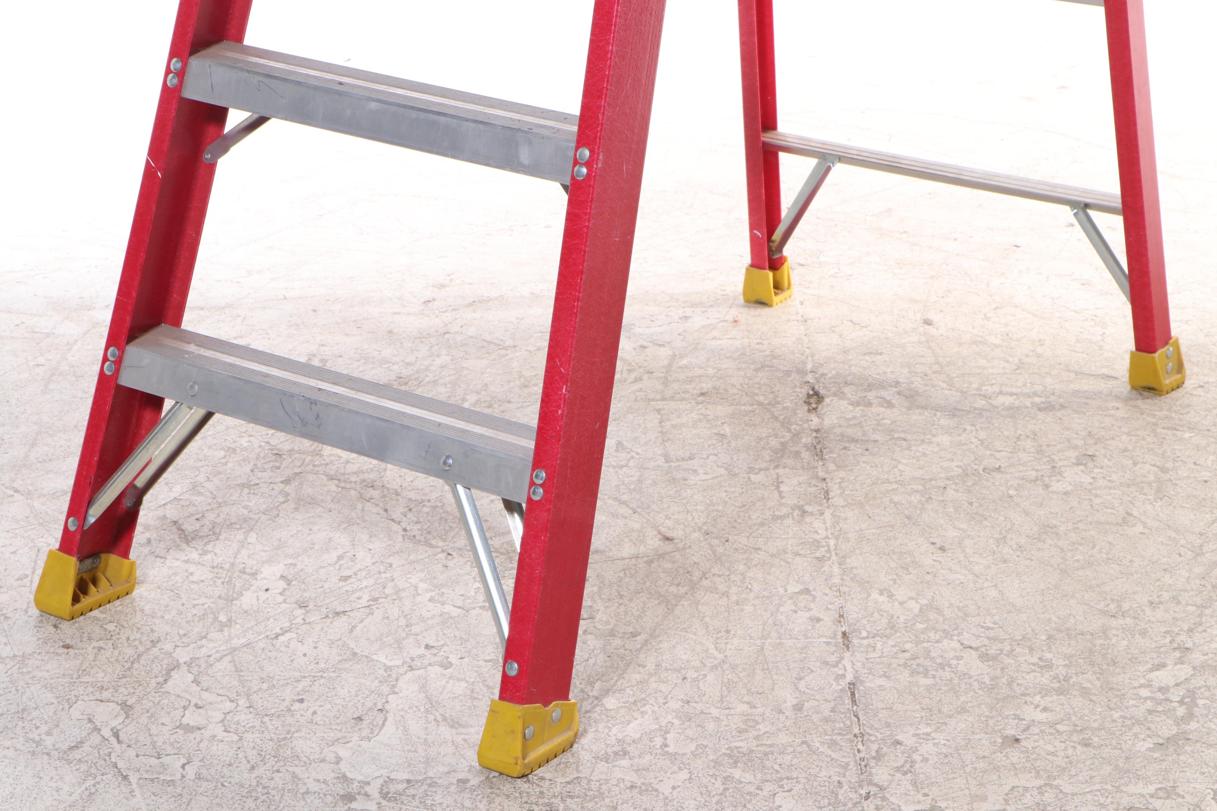 Louisville Ladder Co, Werner Craft Master Aluminum and Fiberglass Step Ladders