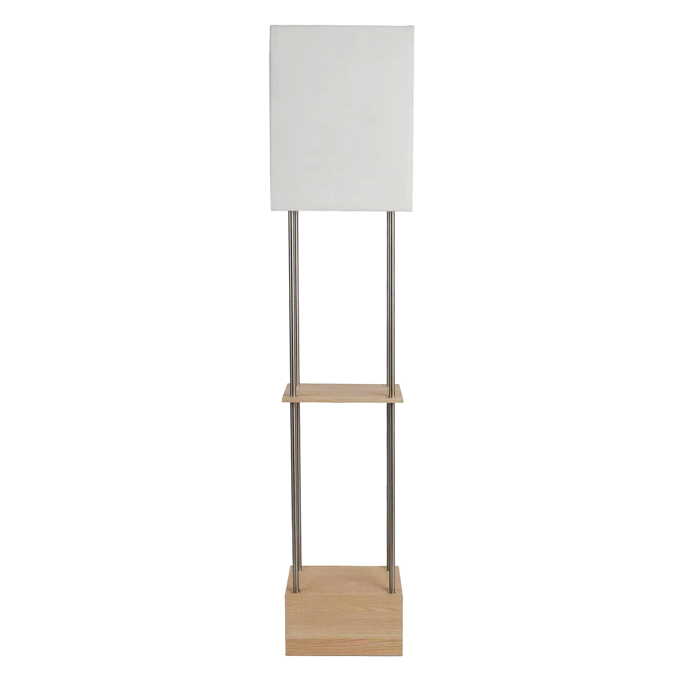 Project 62 Block Wood Etagere Floor Lamp
