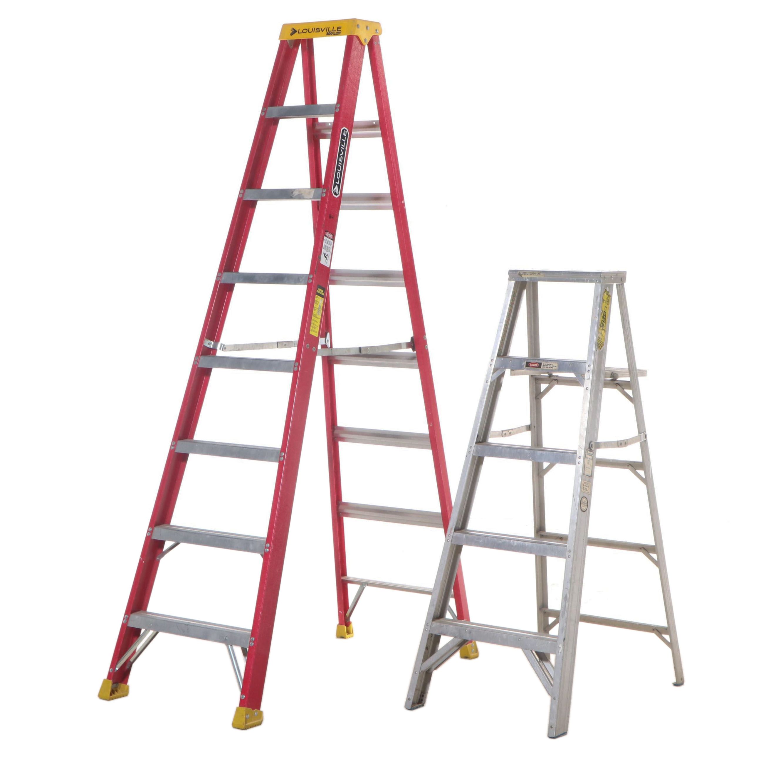 Louisville Ladder Co, Werner Craft Master Aluminum and Fiberglass Step Ladders