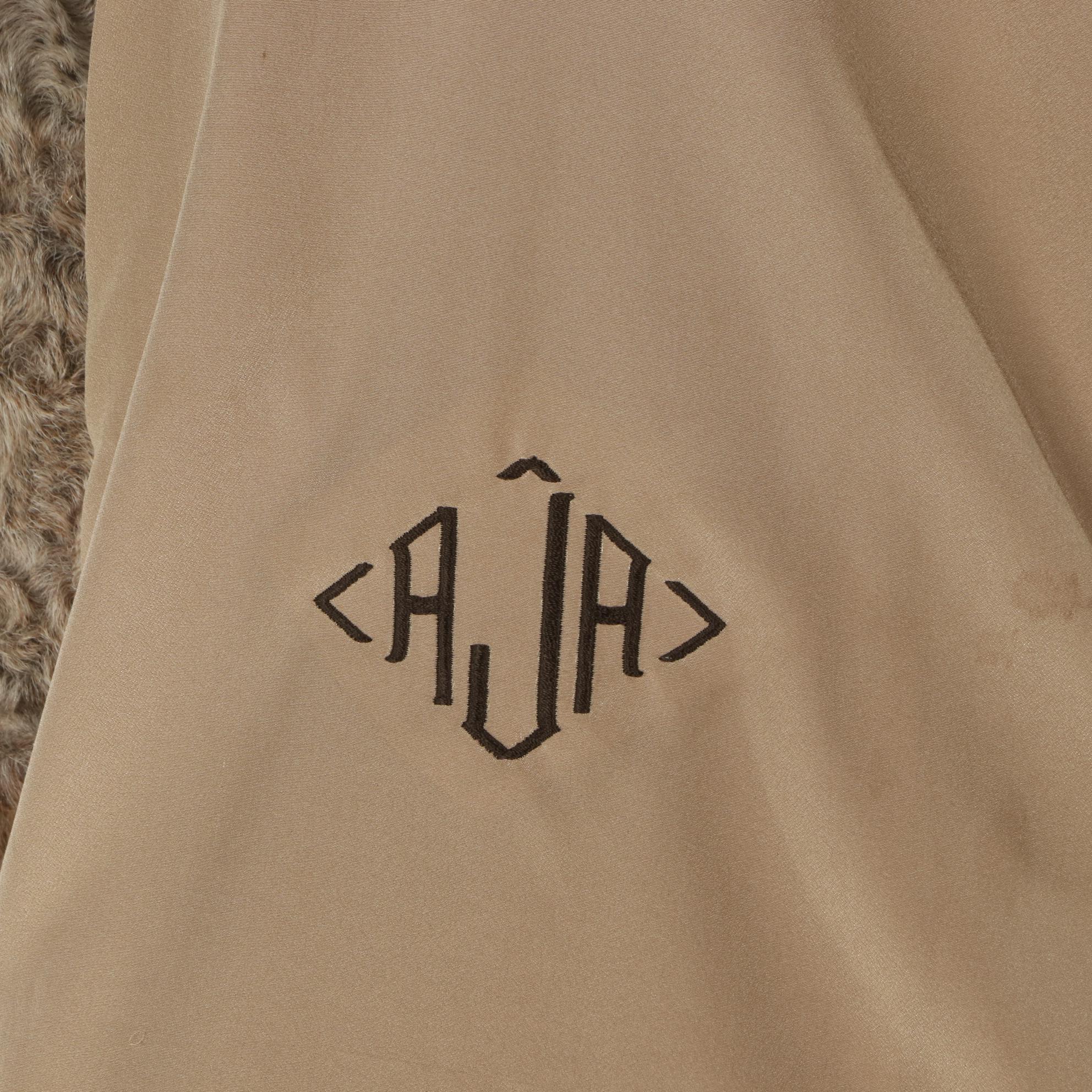 Light Brown Karakul Persian Lamb Fur Jacket by Saks Fifth Avenue