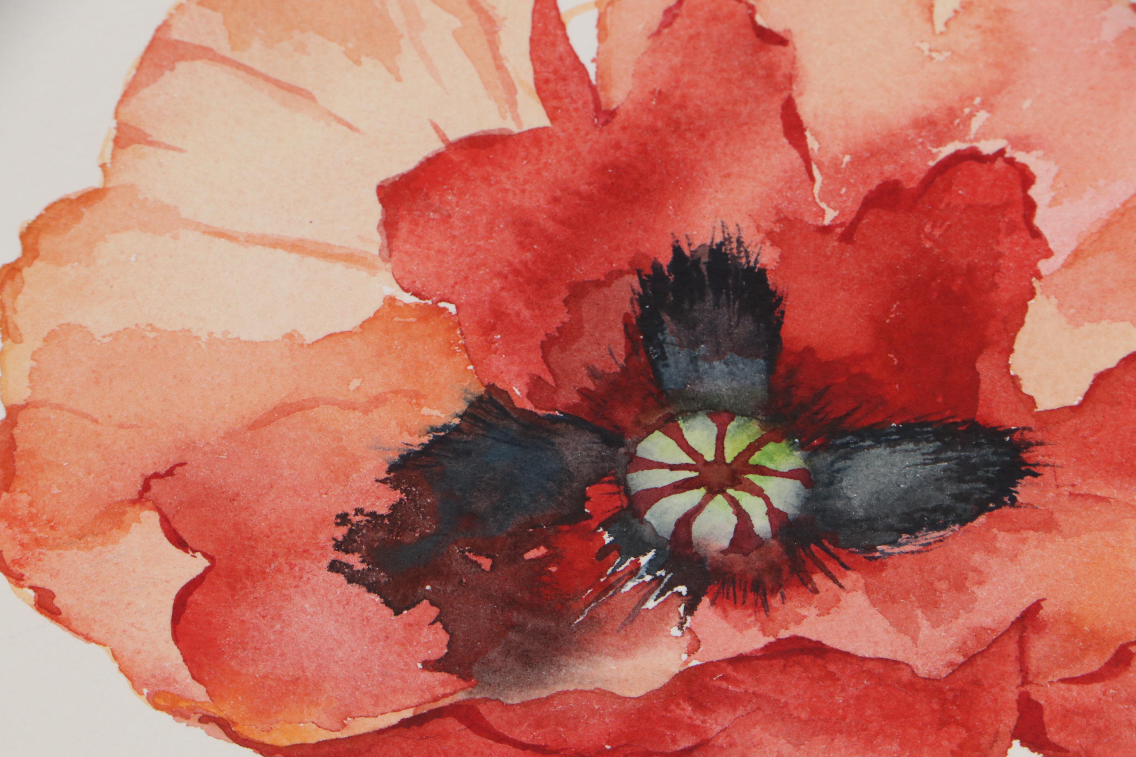Sharon Leonard Floral Watercolor Paintings