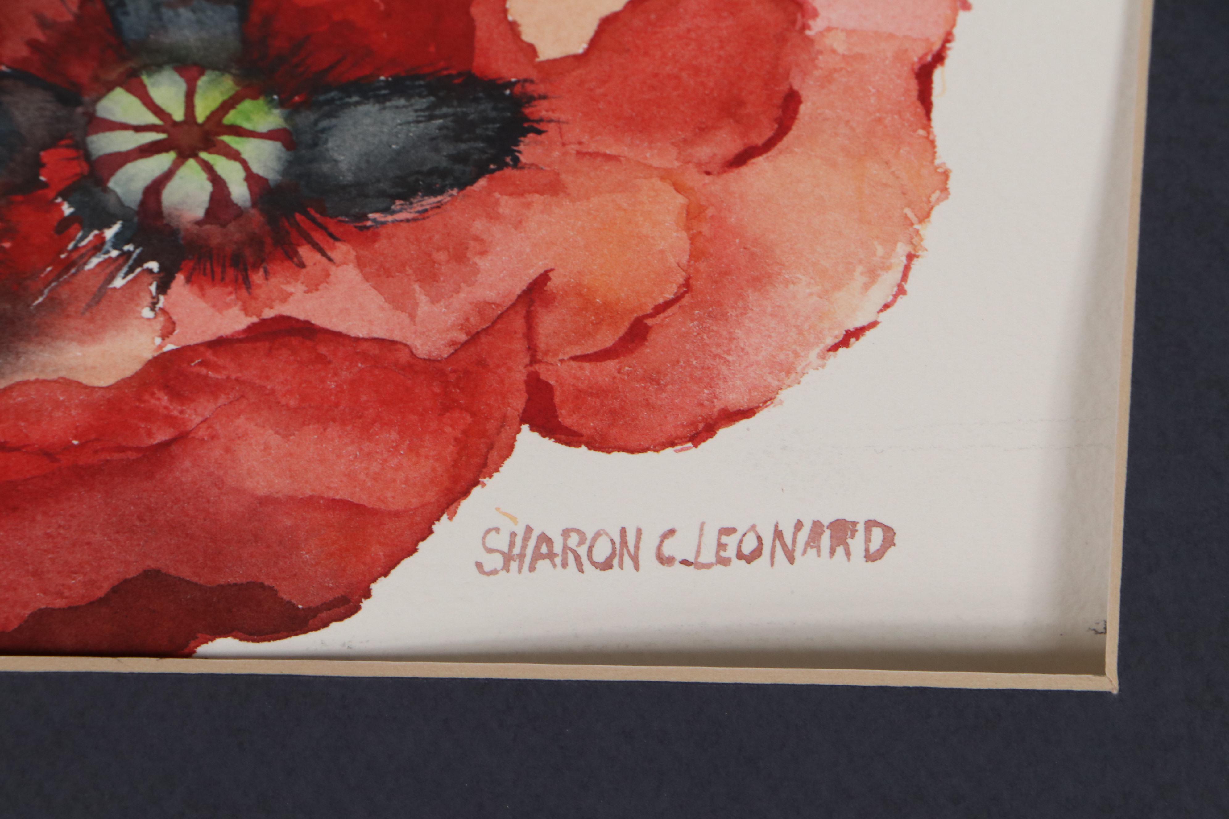 Sharon Leonard Floral Watercolor Paintings