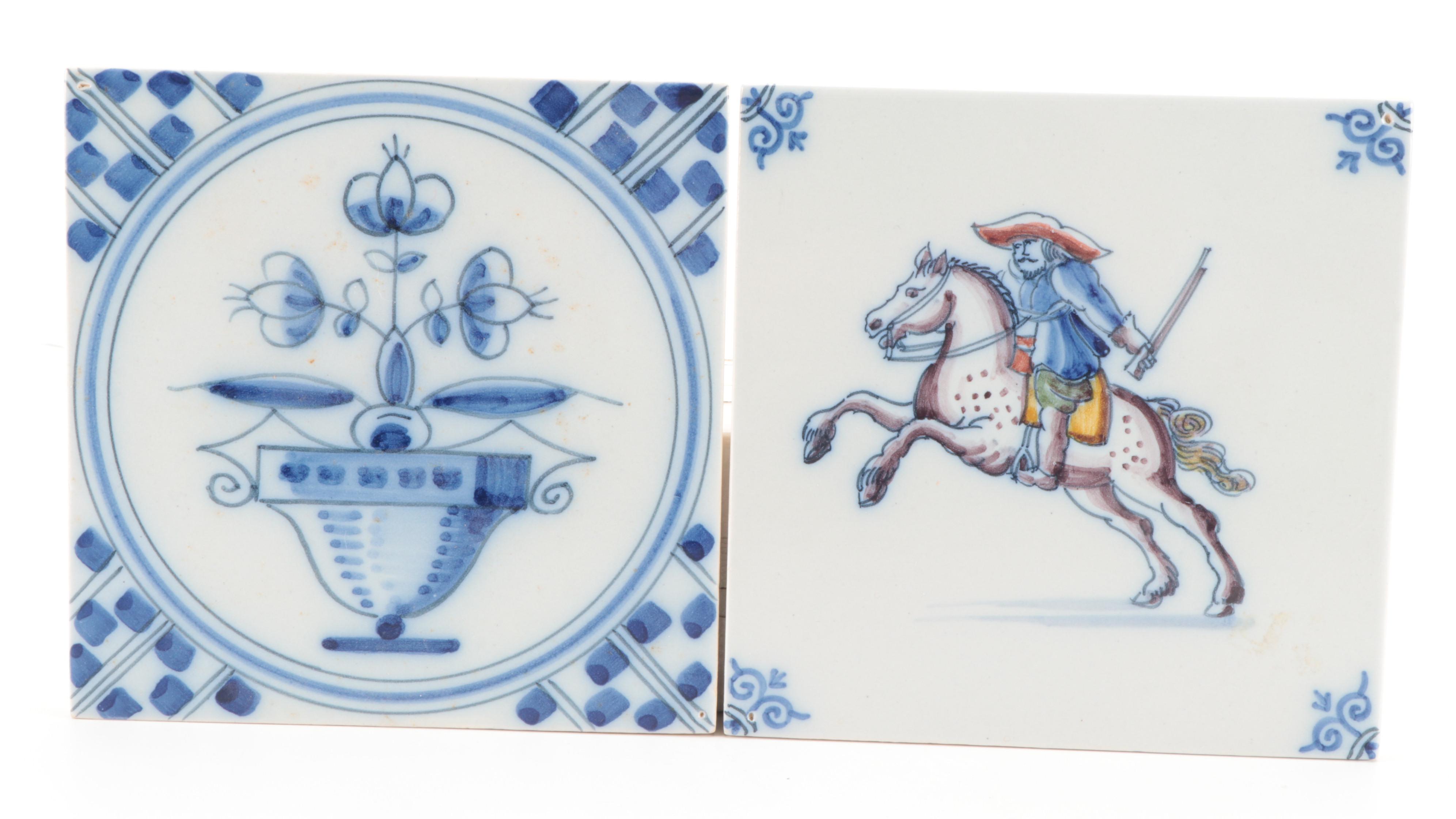 Harlingen Handmade Polychrome and Other Delft Tiles