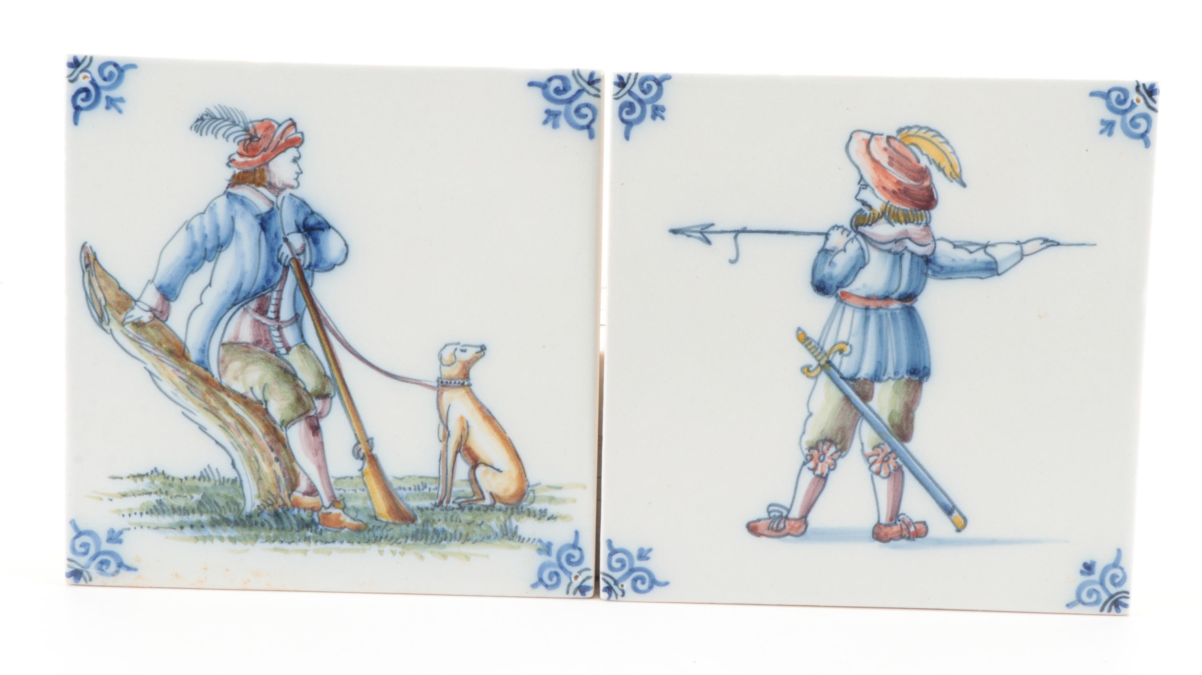 Harlingen Handmade Polychrome and Other Delft Tiles