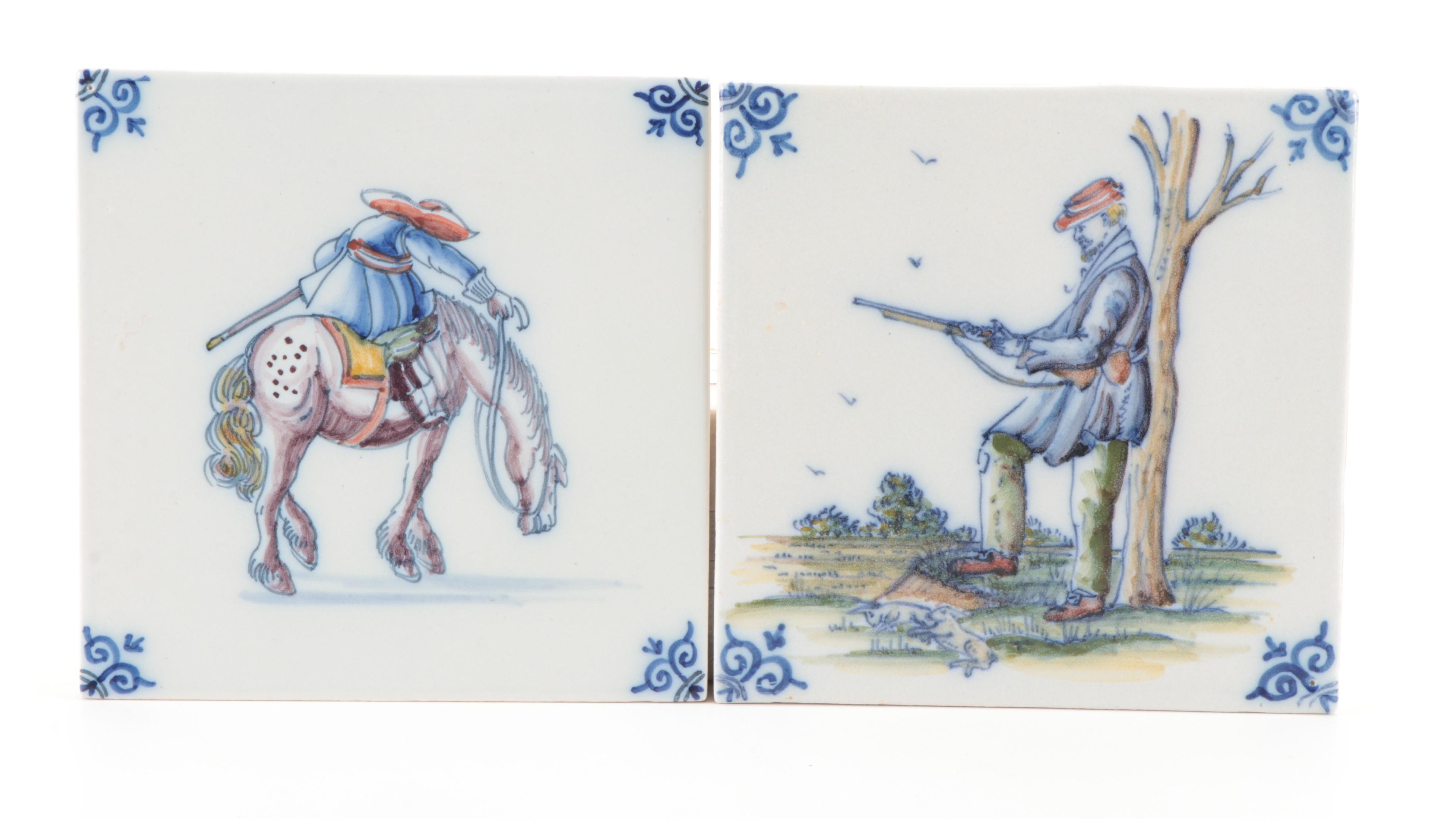 Harlingen Handmade Polychrome and Other Delft Tiles