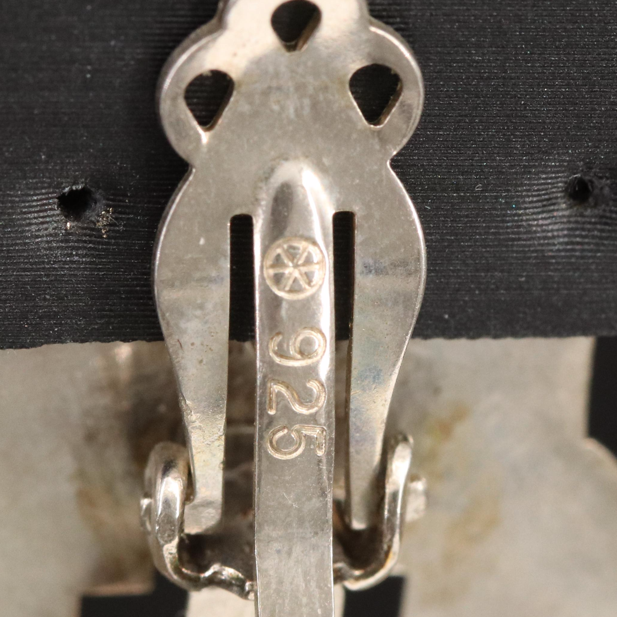 Sterling Turquoise Button Earrings and Tersesa Archibeque Garnet Earrings