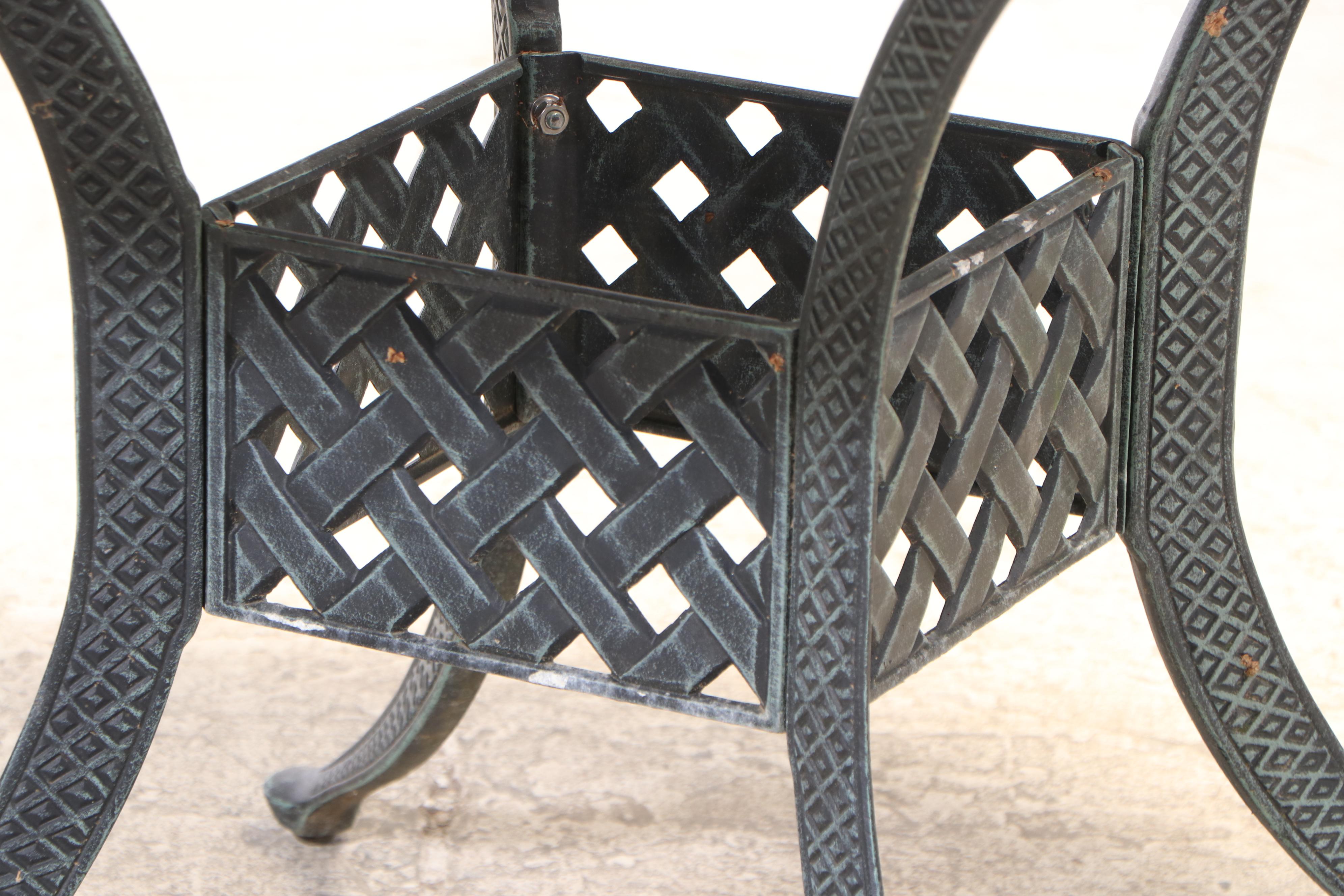 Five-Piece Hanamint "Newport Collection" Cast Aluminum Patio Dining Set