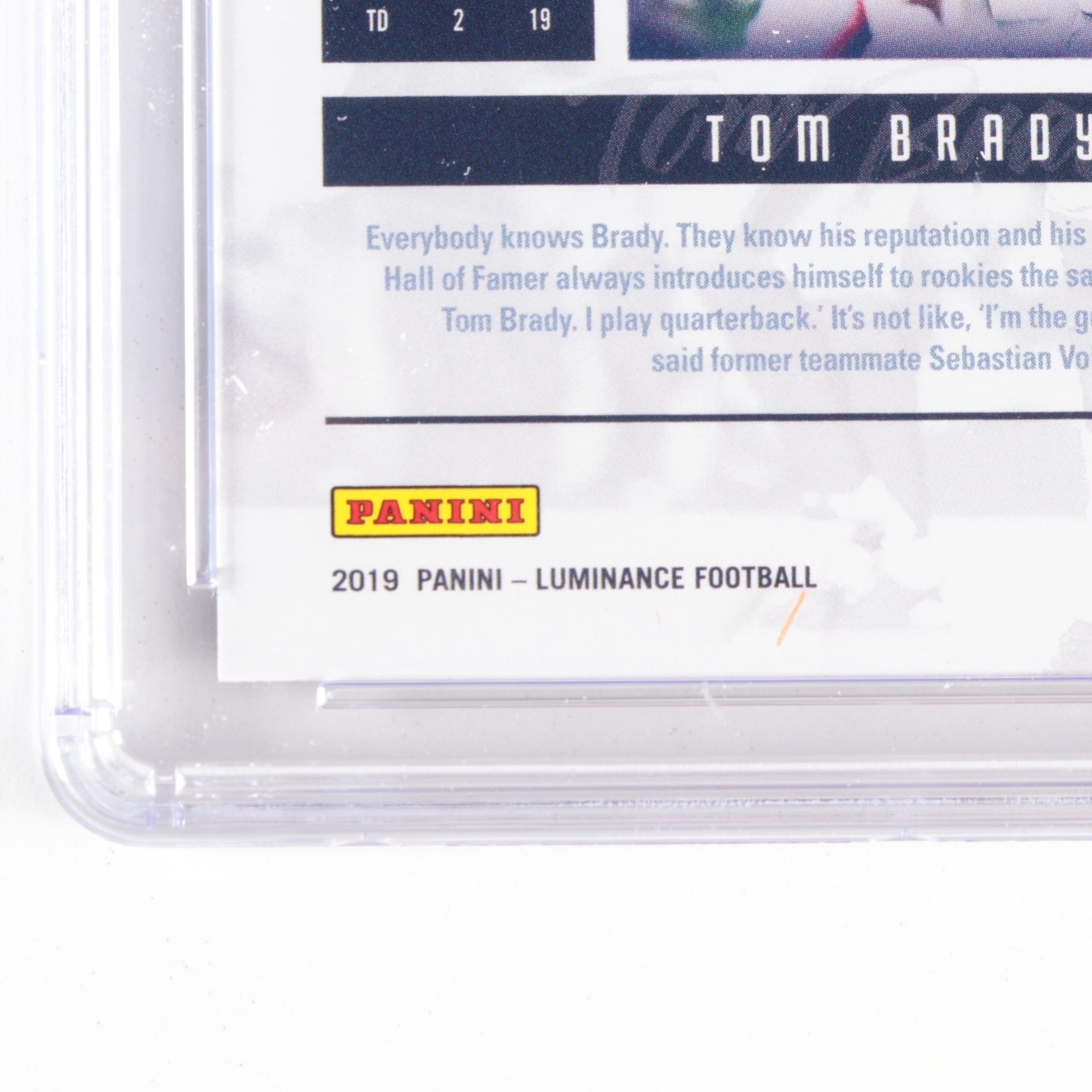 2019 Panini Luminance Tom Brady #4 Graded Football Card