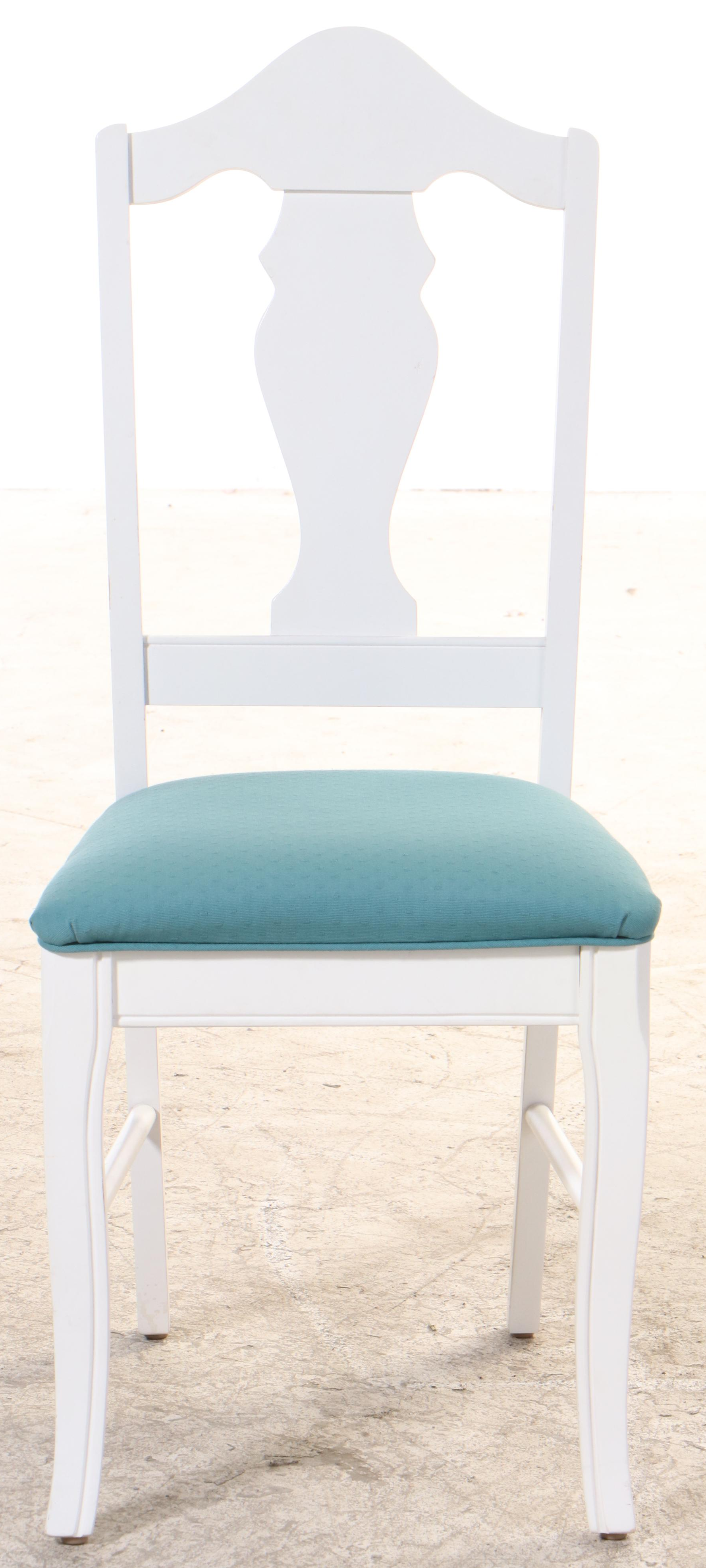 Stanley Furniture "Young America" White-Painted Desk with Hutch and Side Chair