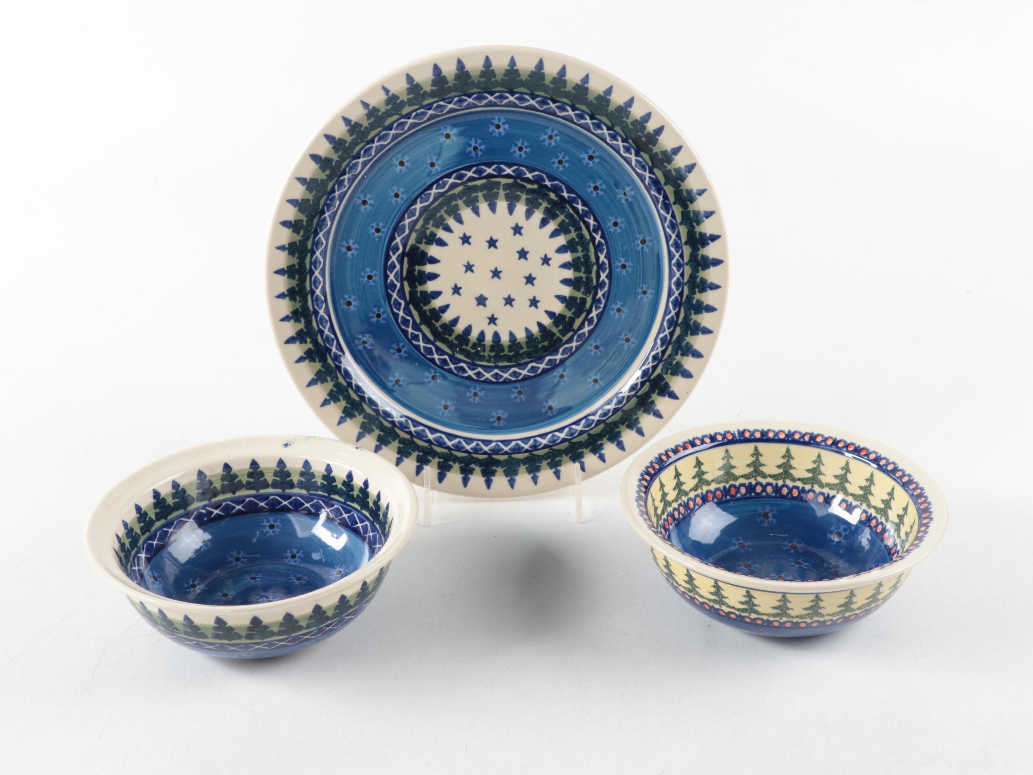 Ceramica Artystyczna Wiza Polish Pottery Dinnerware and Luminaires
