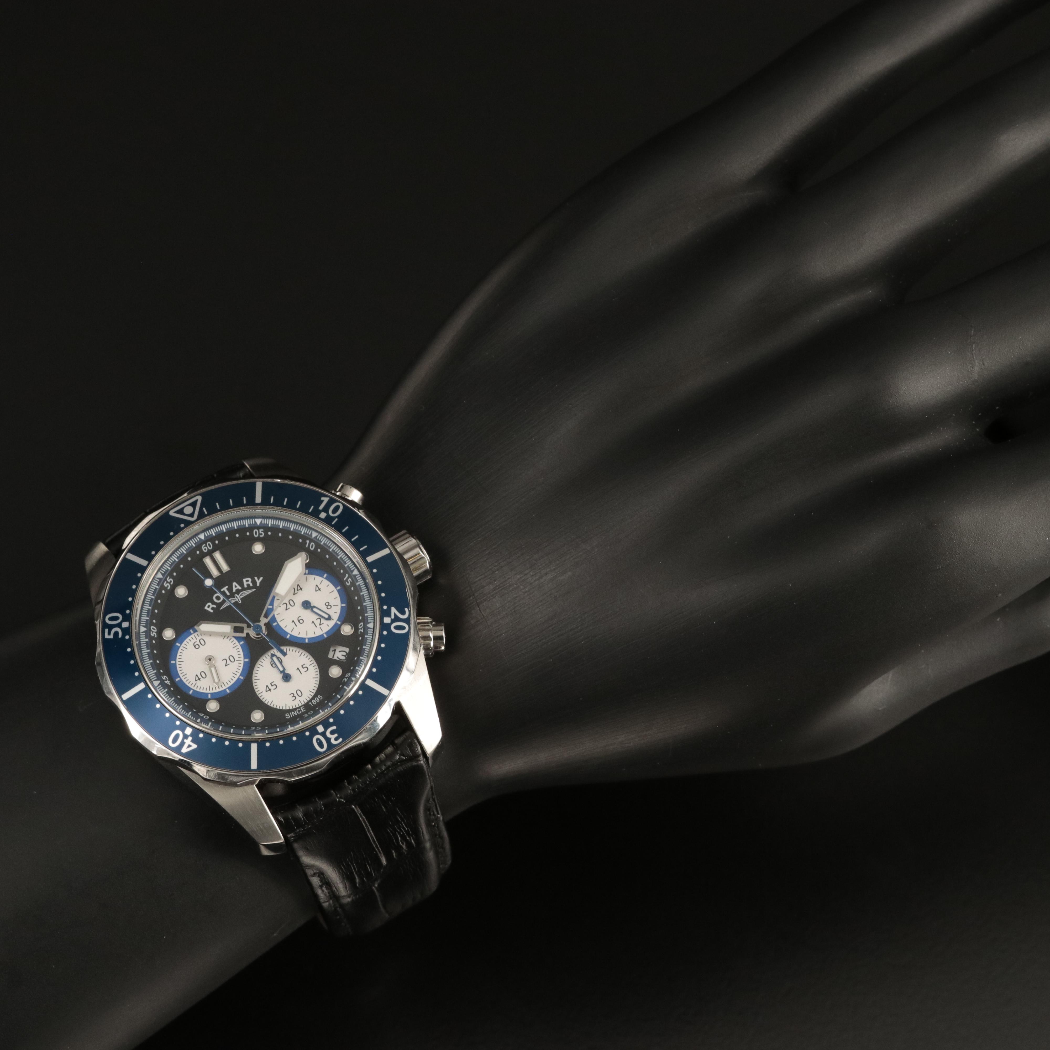 Rotary Blue Dial Chronograph Watch