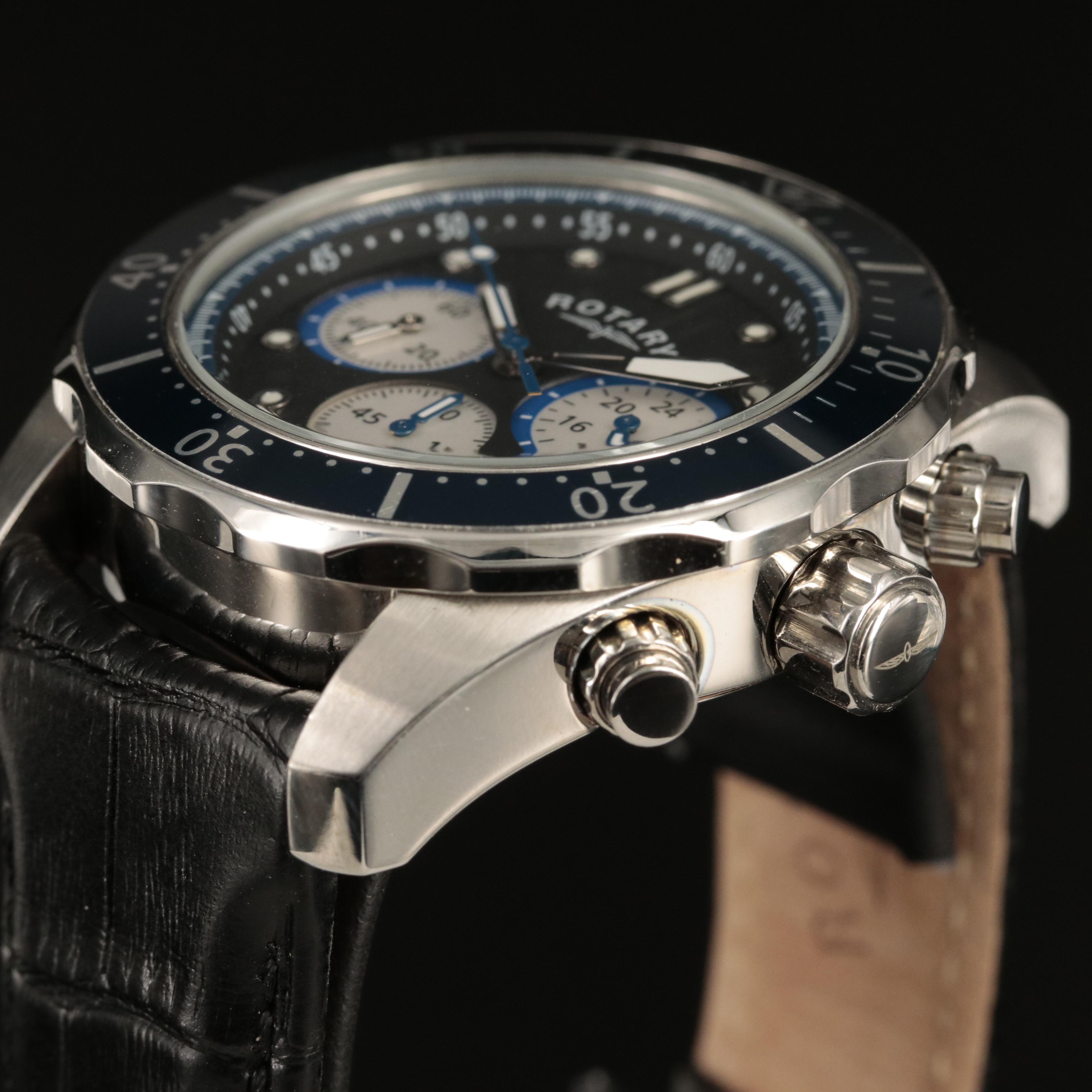 Rotary Blue Dial Chronograph Watch
