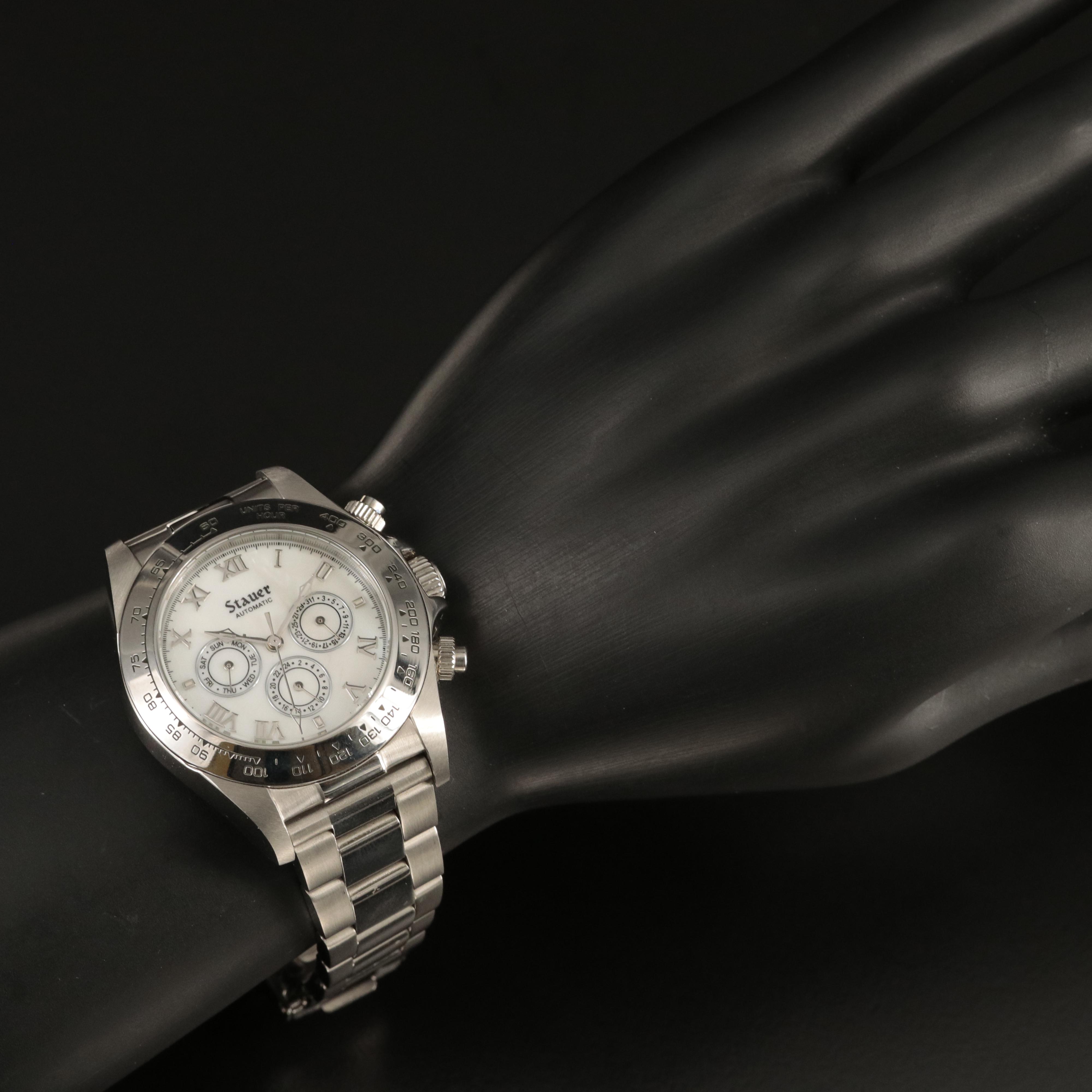 Stauer Automatic Day - Date Stainless Steel Watch