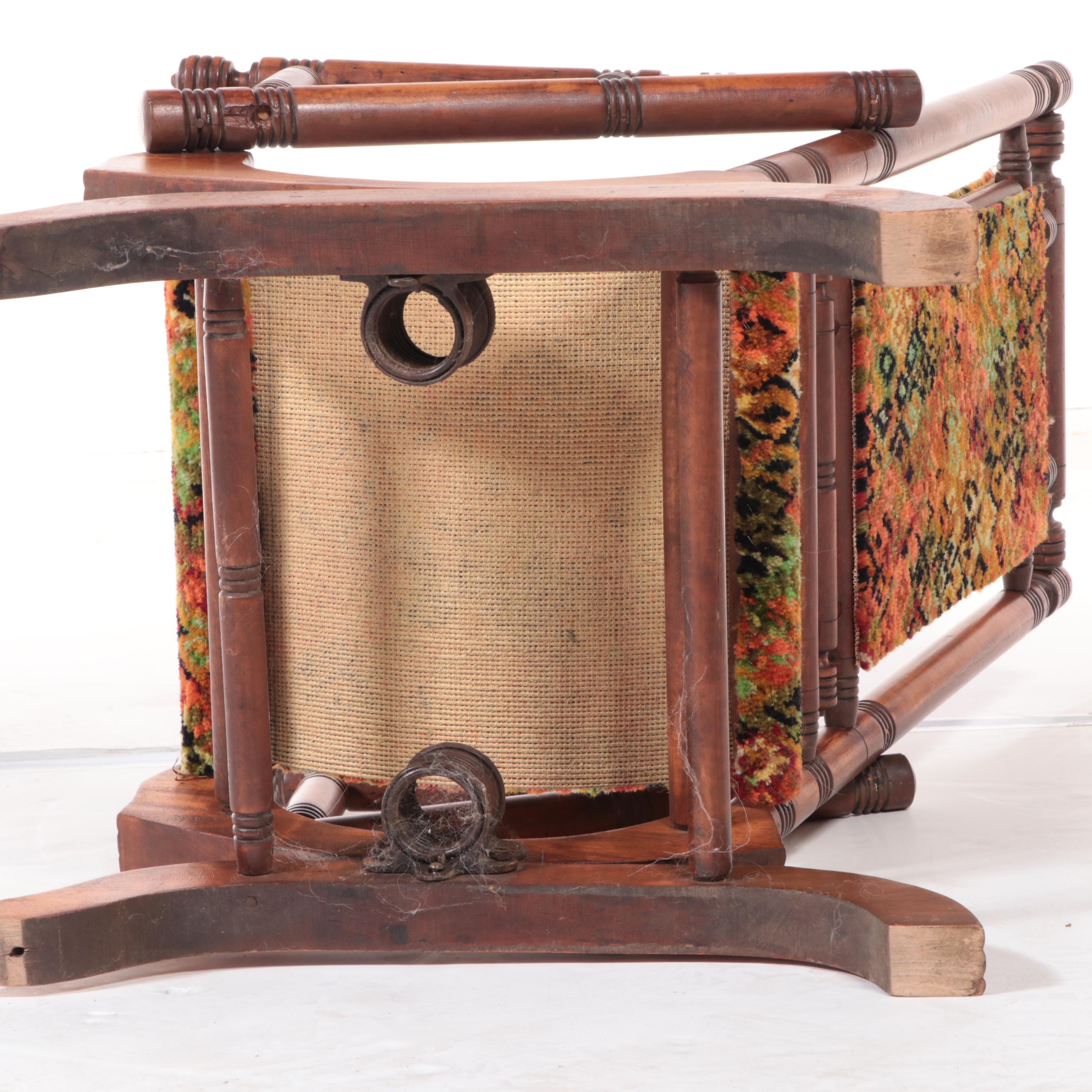 Victorian Maple Platform Rocker, Late 19th Century