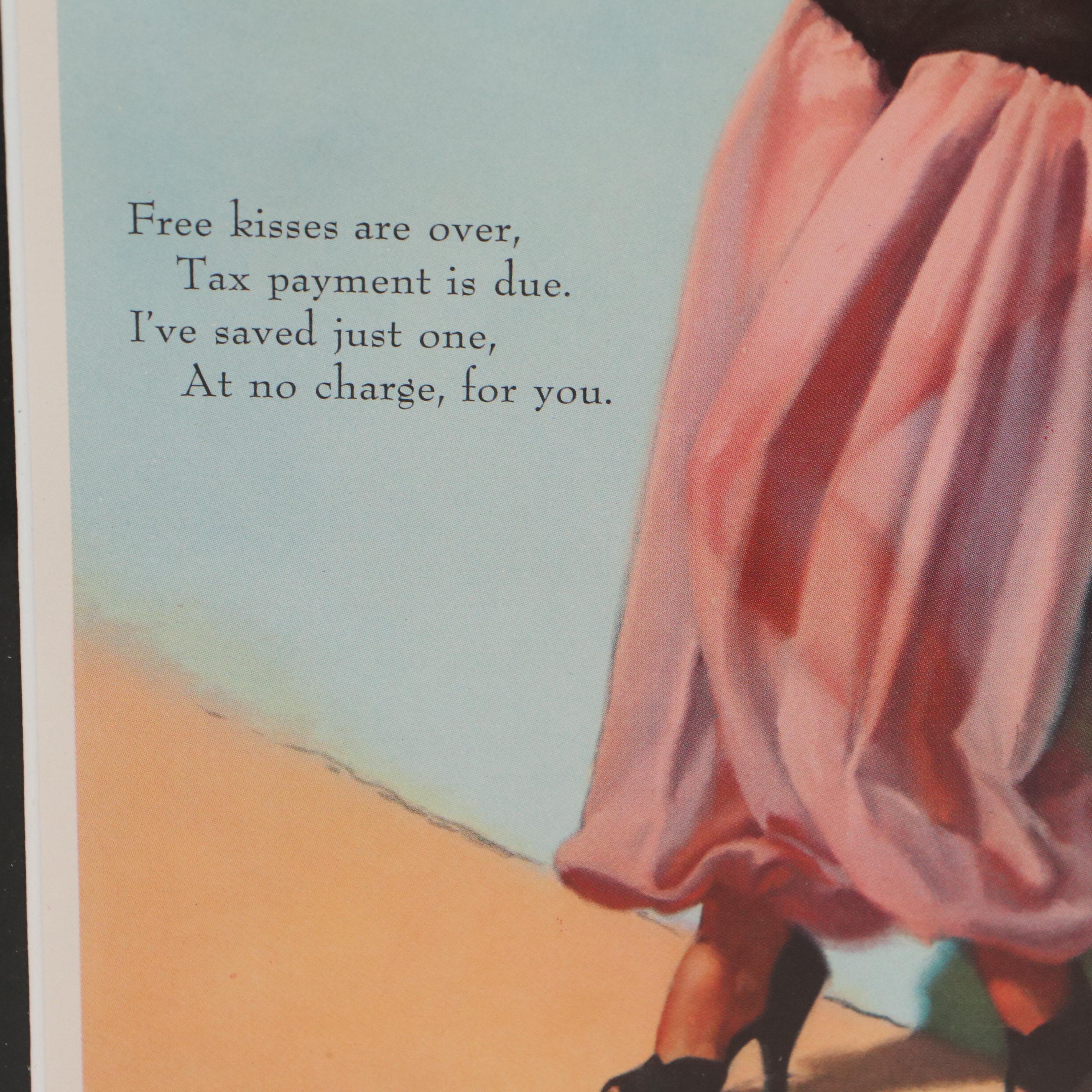 Offset Lithograph of Pinup Figure After Earl Moran