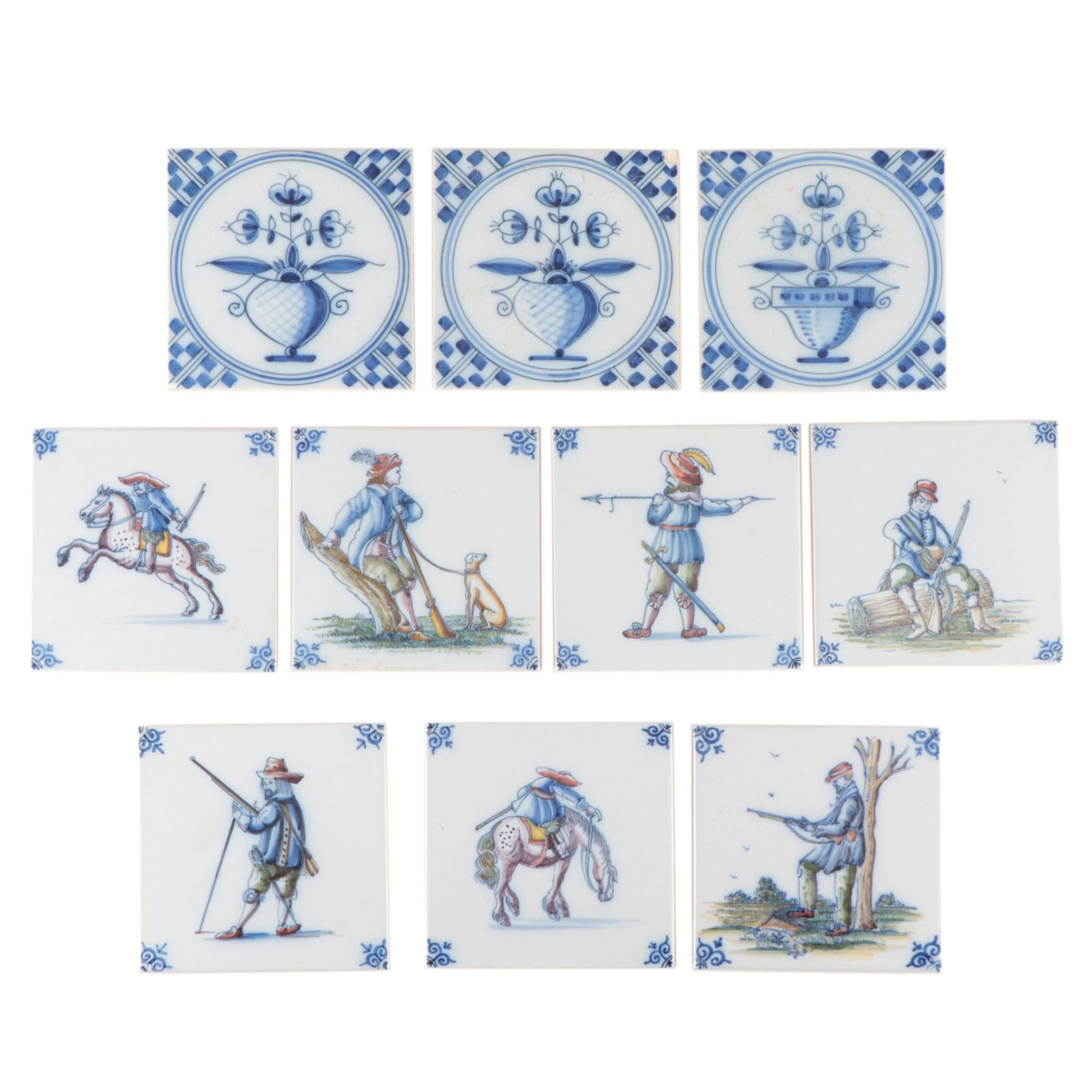 Harlingen Handmade Polychrome and Other Delft Tiles