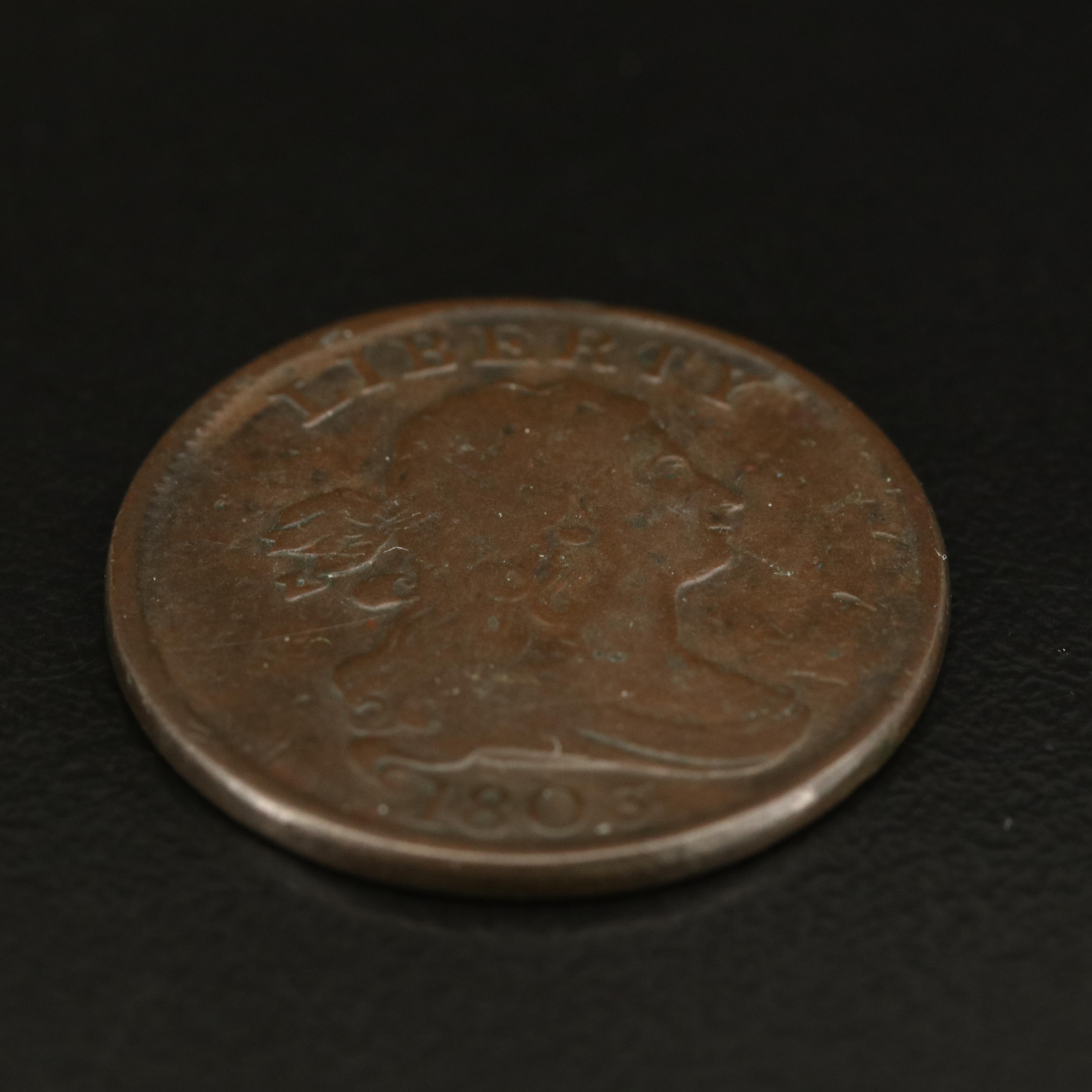 1803 Draped Bust Half Cent