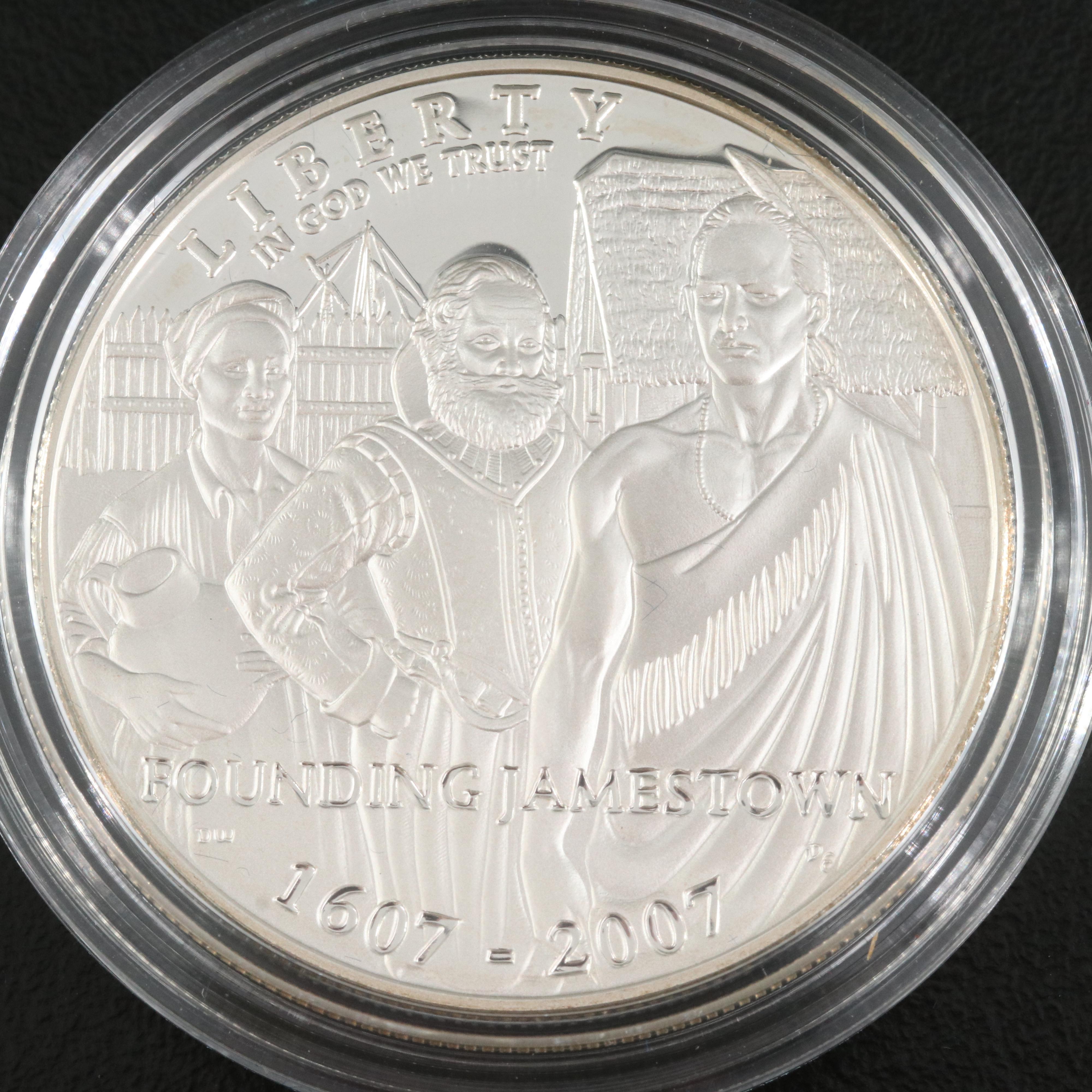 Five Modern Commemorative Silver Dollars