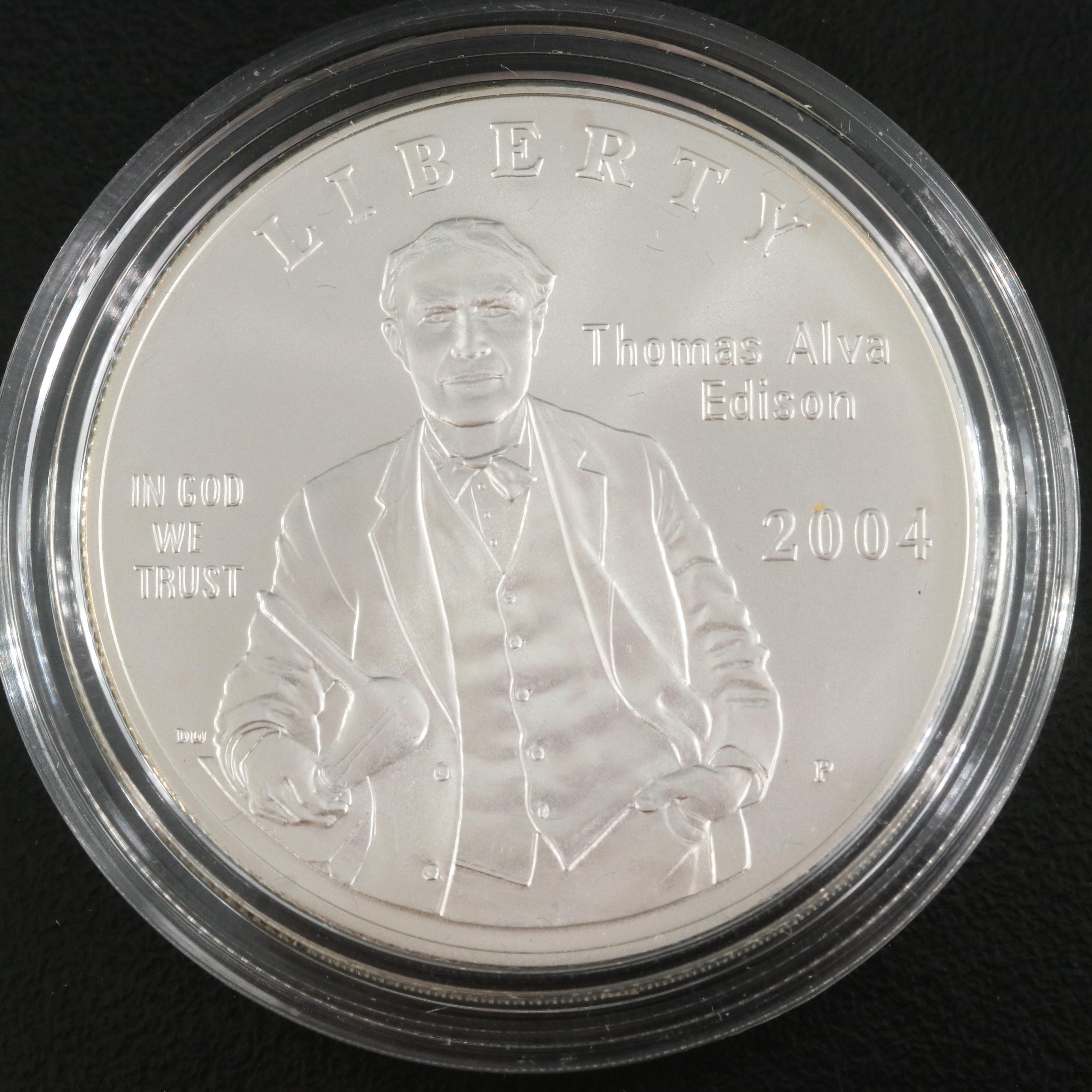 Five Modern Commemorative Silver Dollars