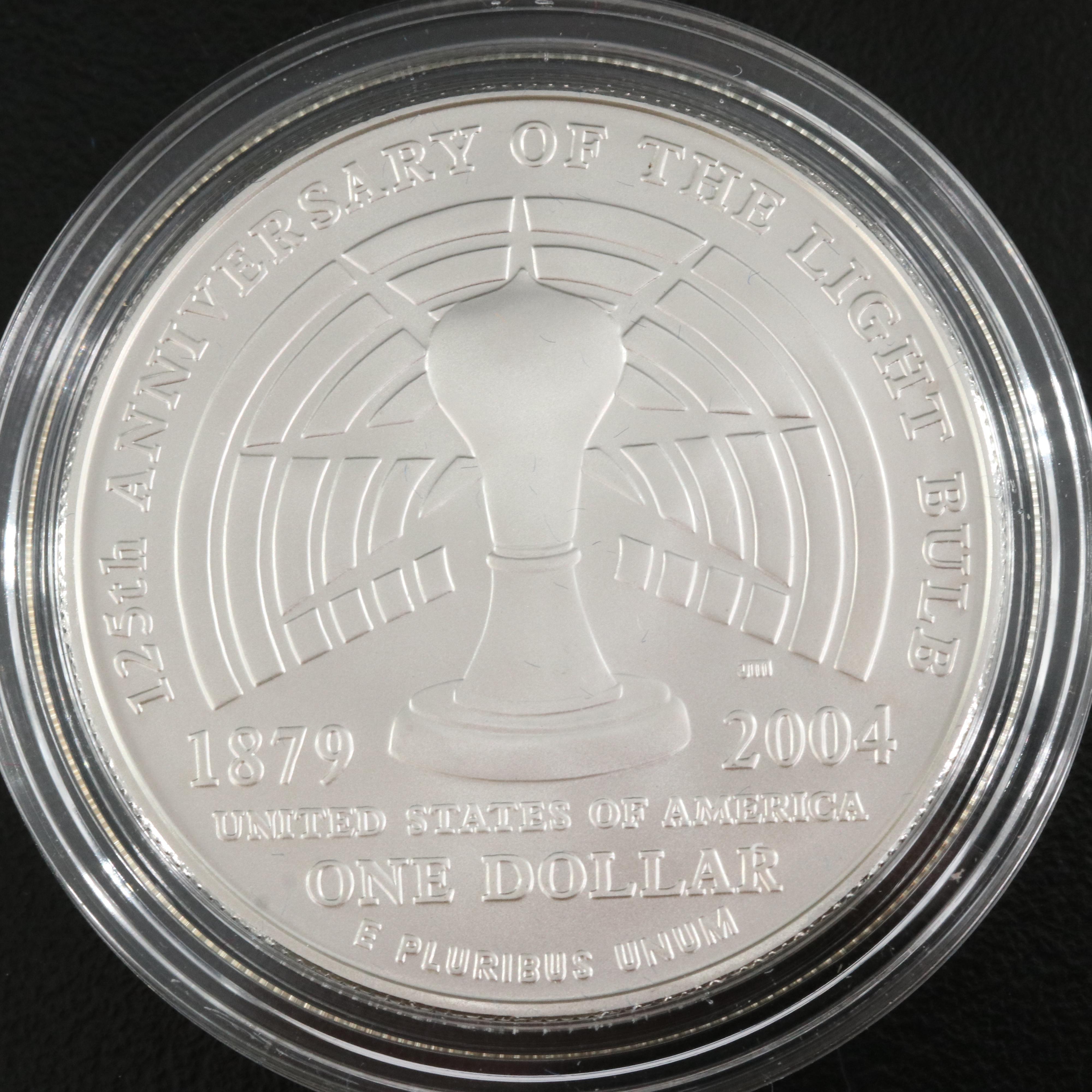 Five Modern Commemorative Silver Dollars