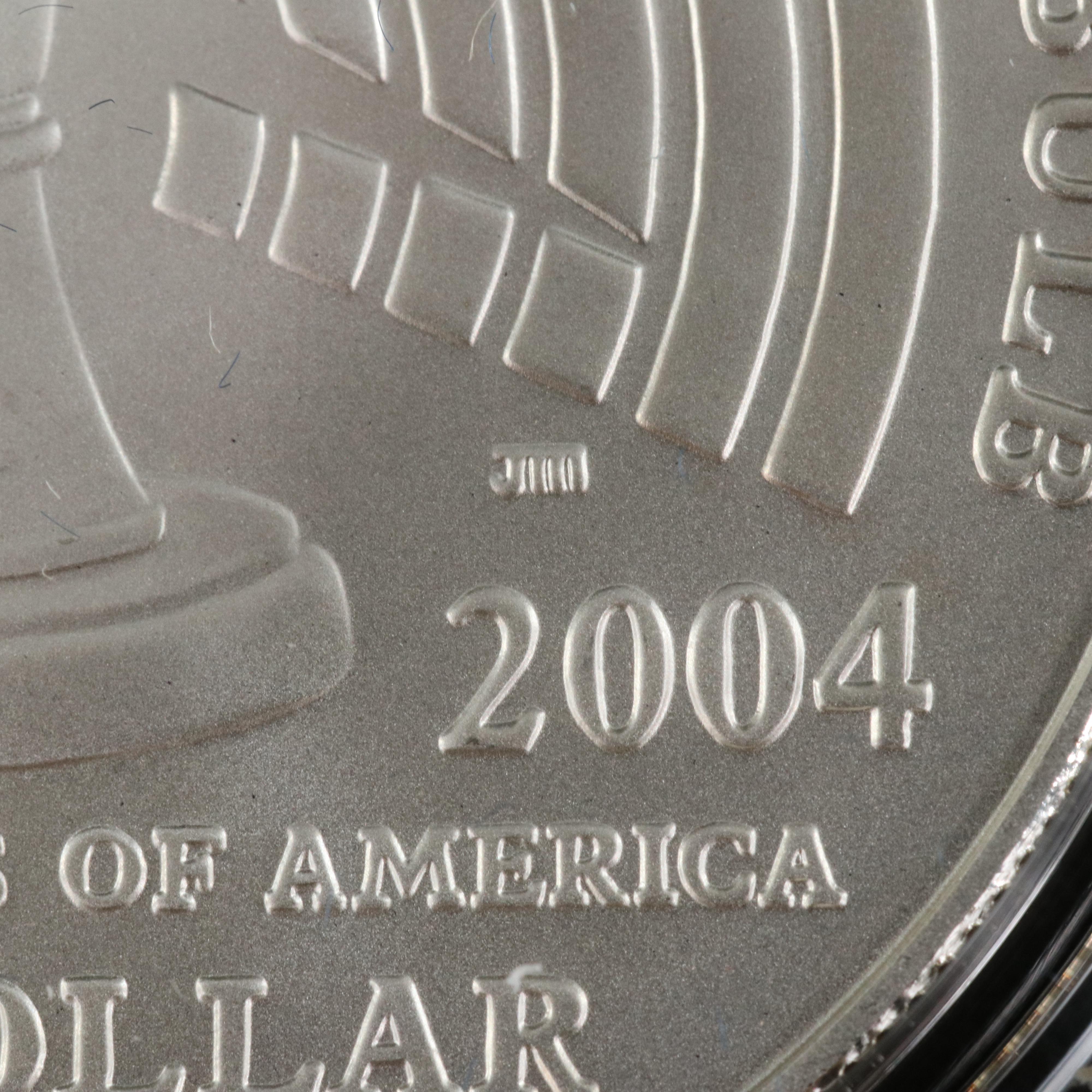 Five Modern Commemorative Silver Dollars