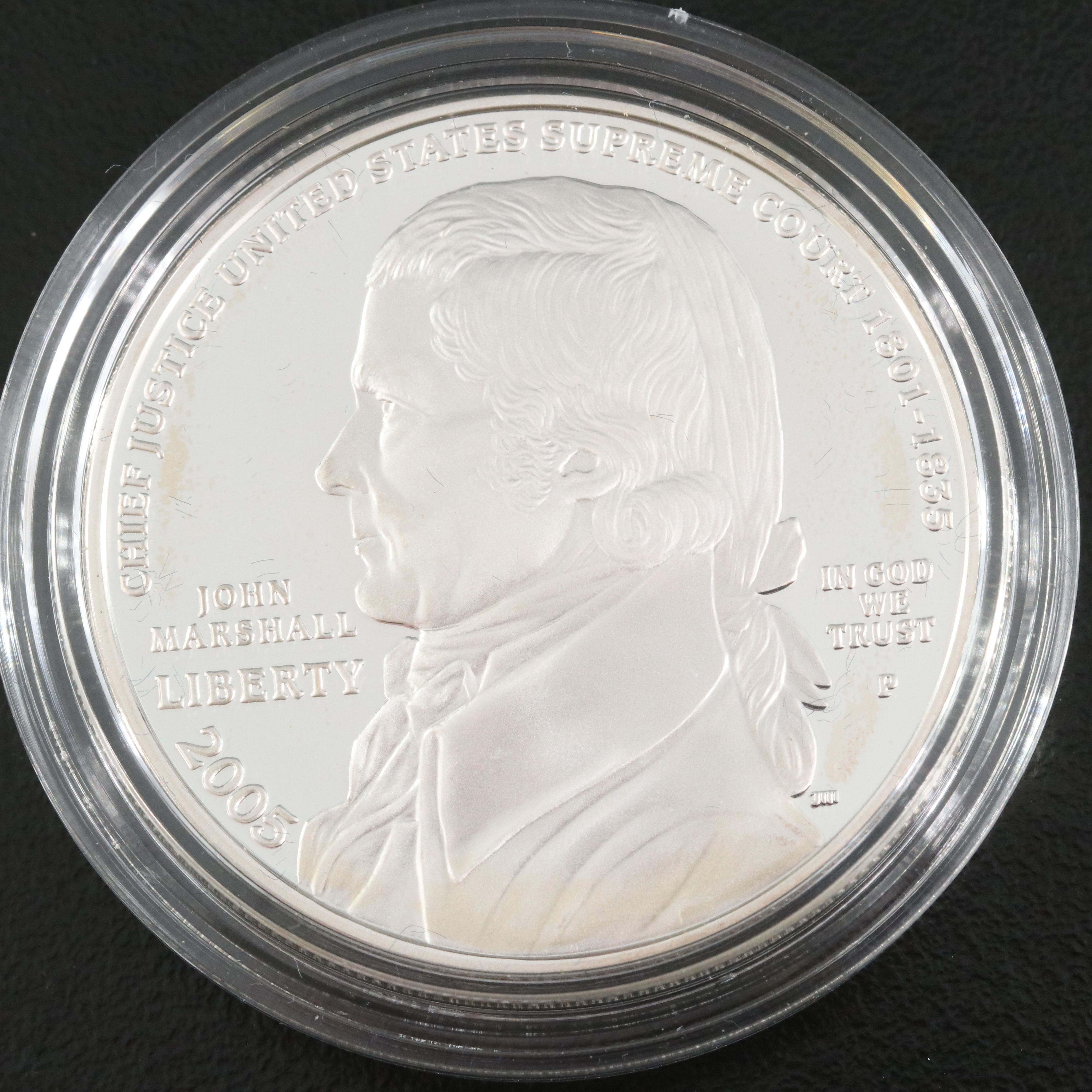 Five Modern Commemorative Silver Dollars