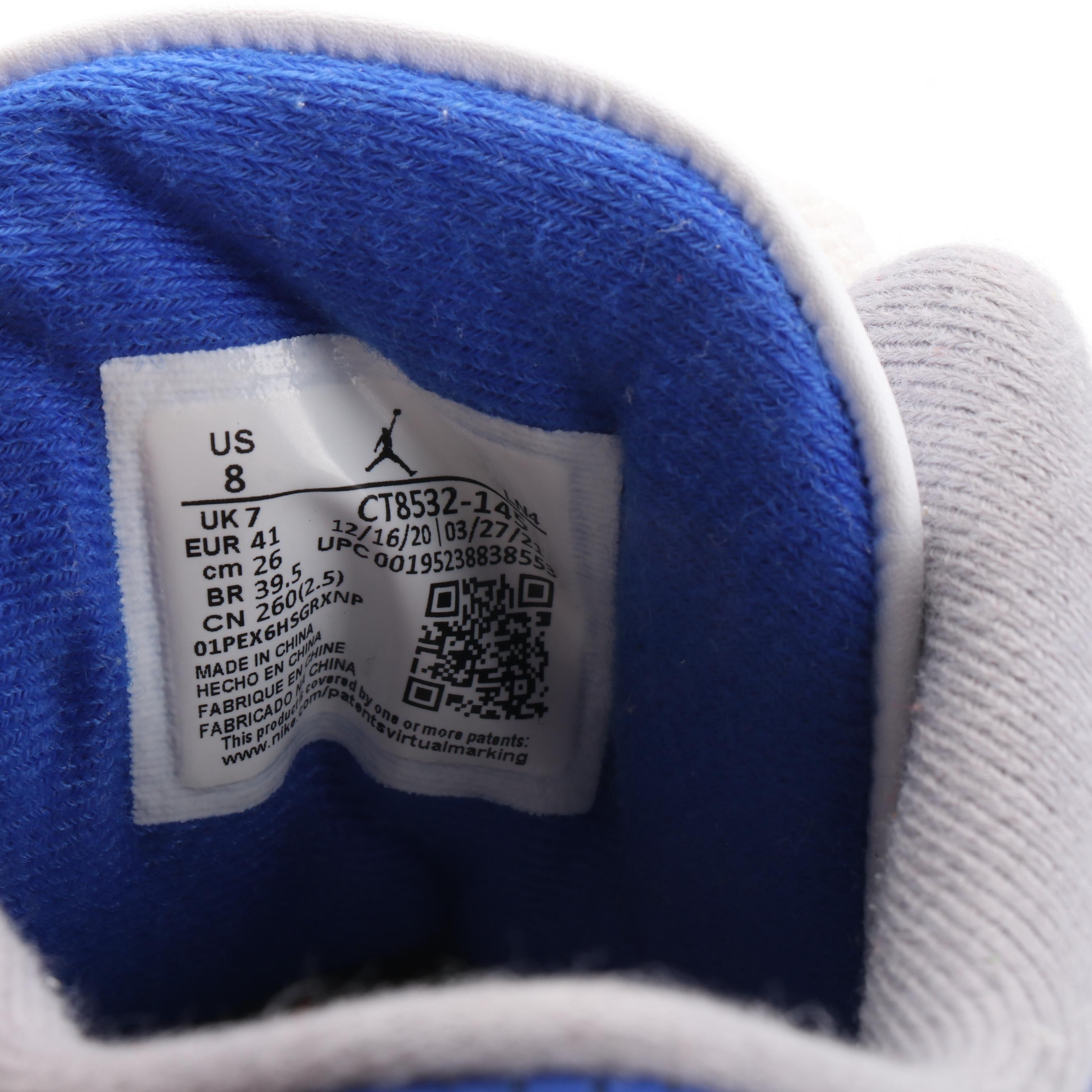 Men's Nike Air Jordan 3 Retro High-Top Sneakers in Racer Blue/Grey/White