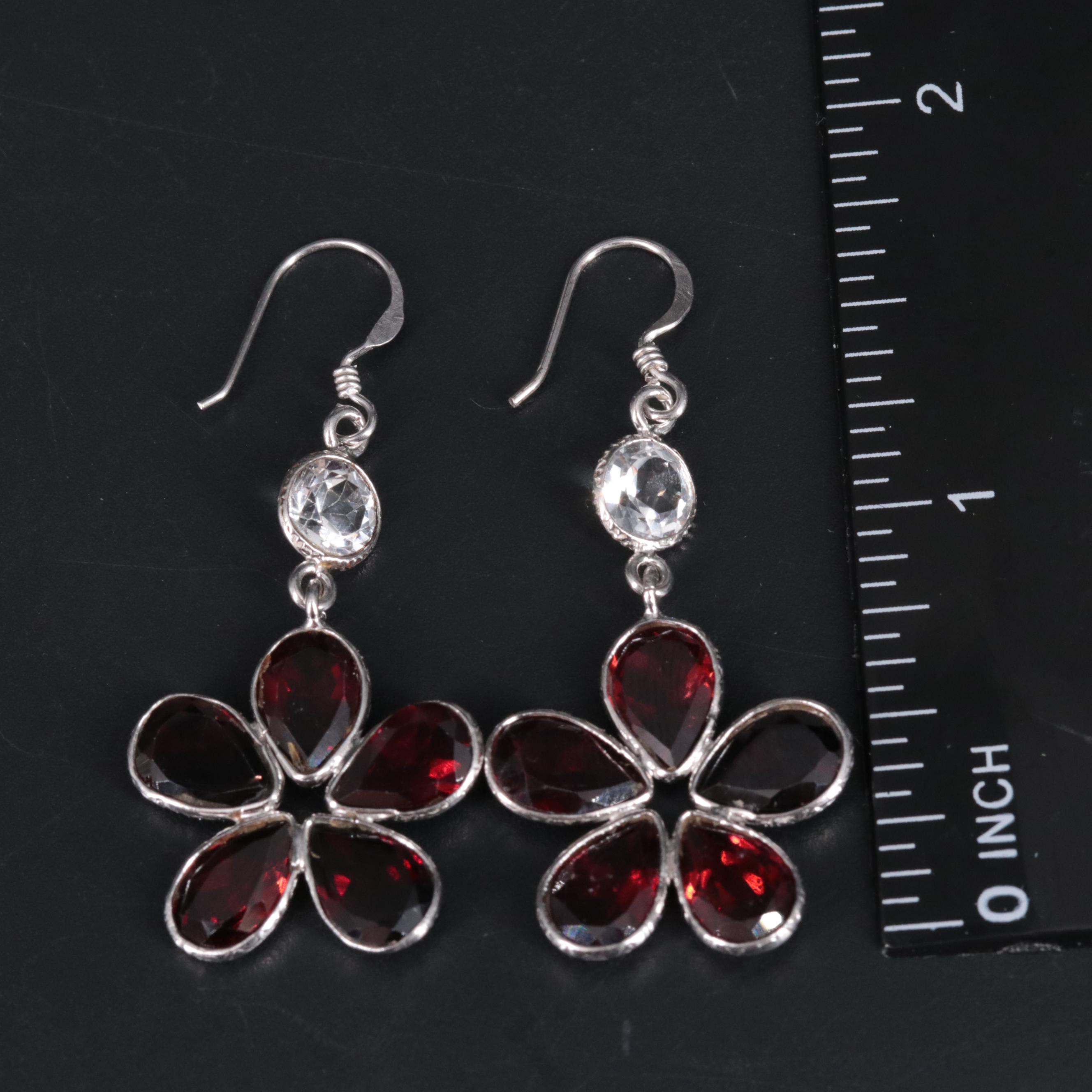 Sterling Silver Gemstone Earrings