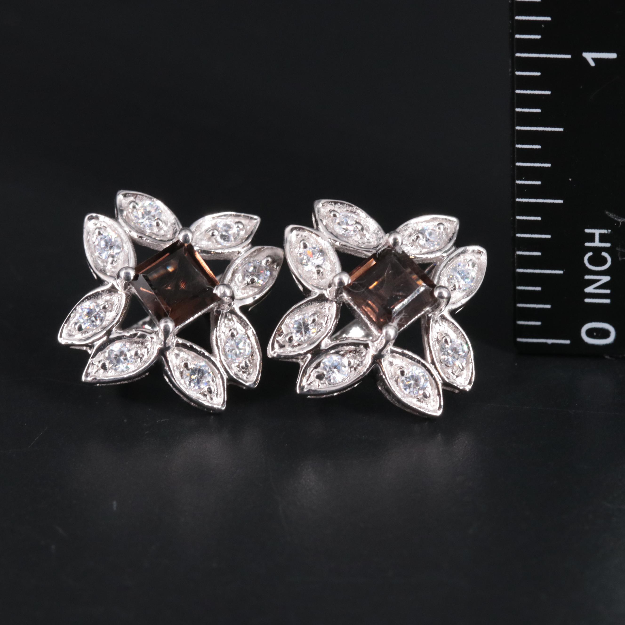 Sterling Silver Gemstone Earrings